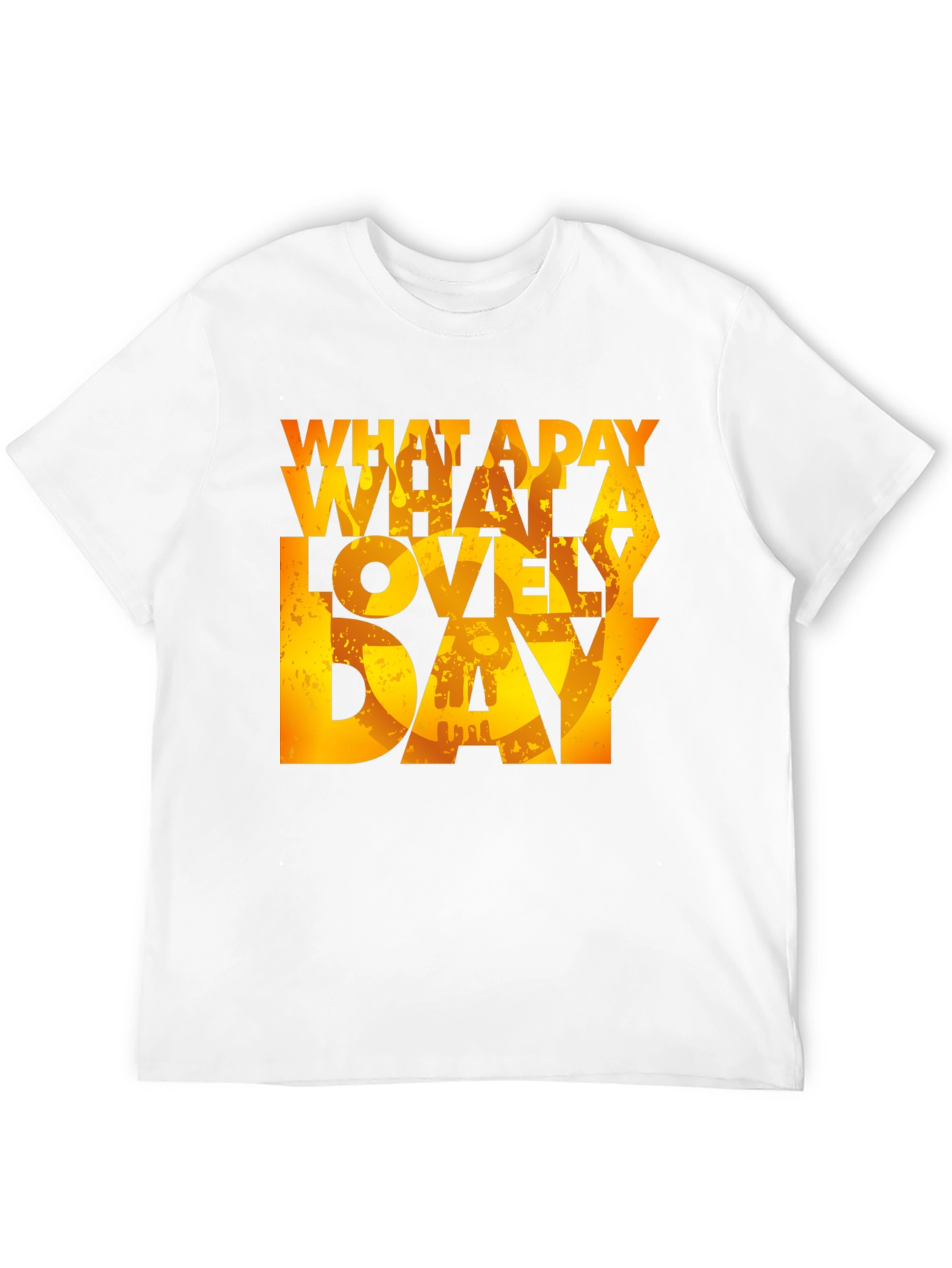 Black What a Lovely Day T-Shirt - Black Graphic Tee view 12
