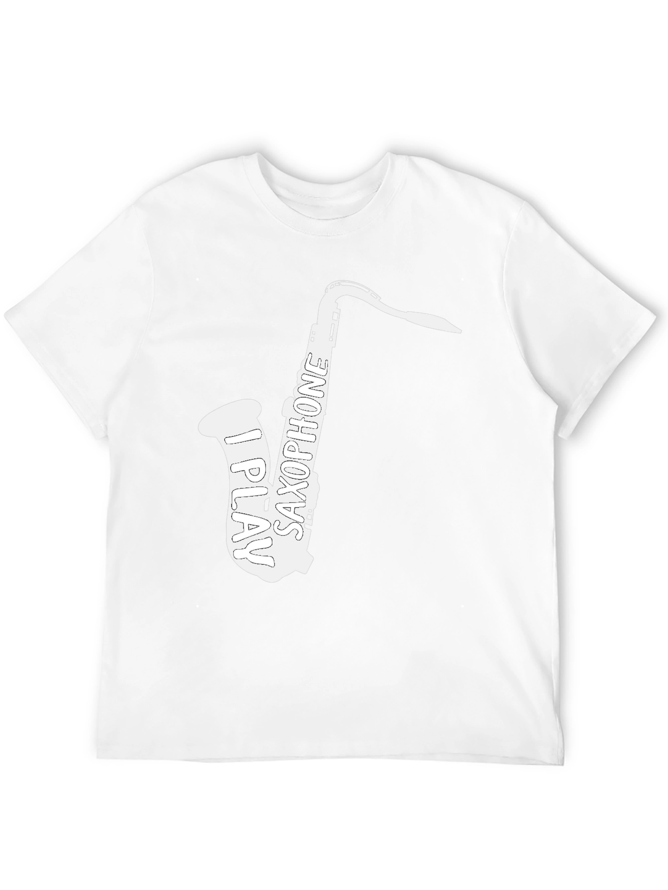 Black I Play Saxophone T-Shirt - Musician Tee view 12