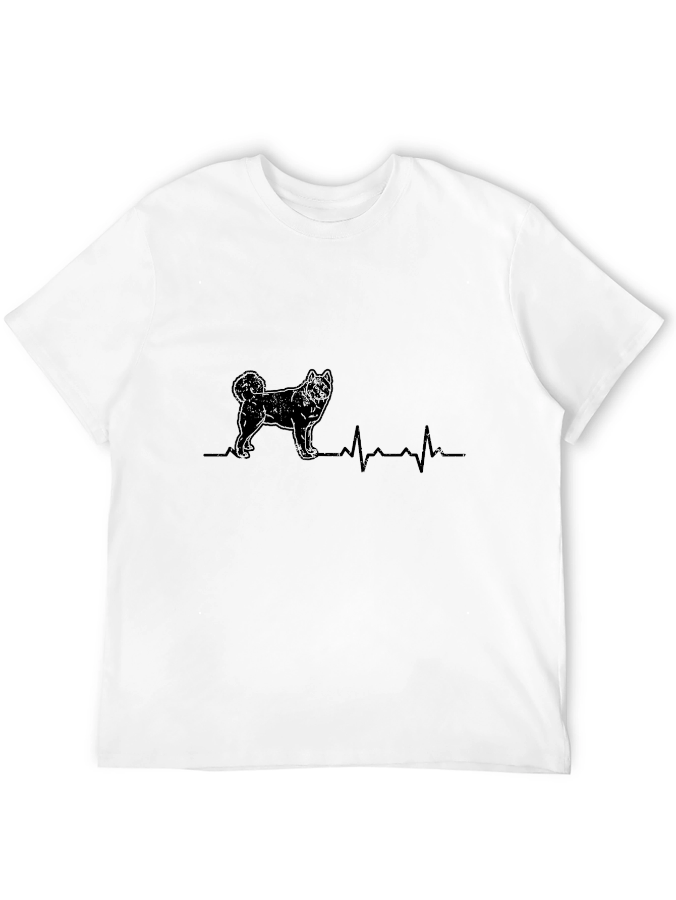 Black Dog Heartbeat T-Shirt - Unisex Graphic Tee view 12