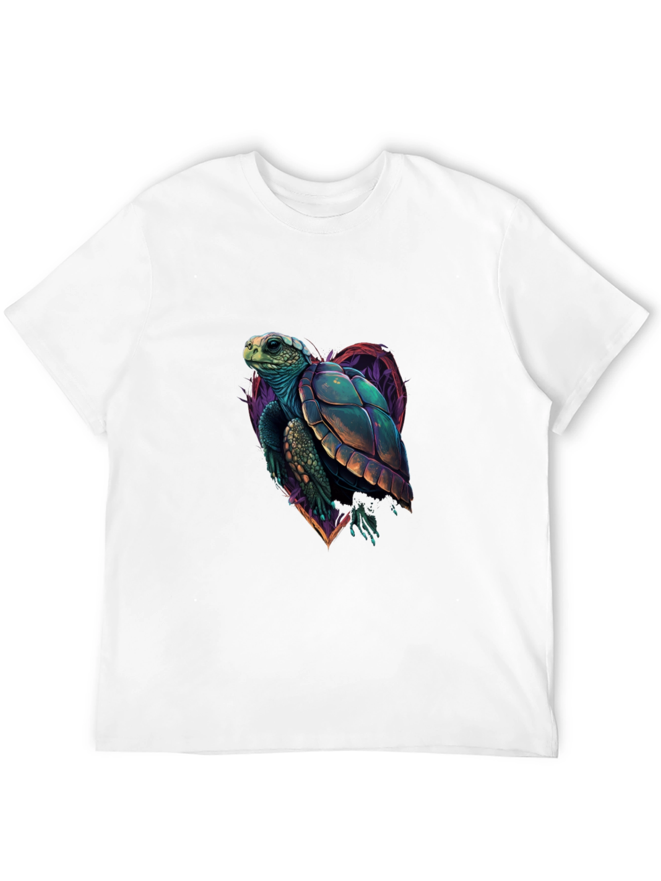 Black Sea Turtle Graphic Tee - Heart Turtle view 12