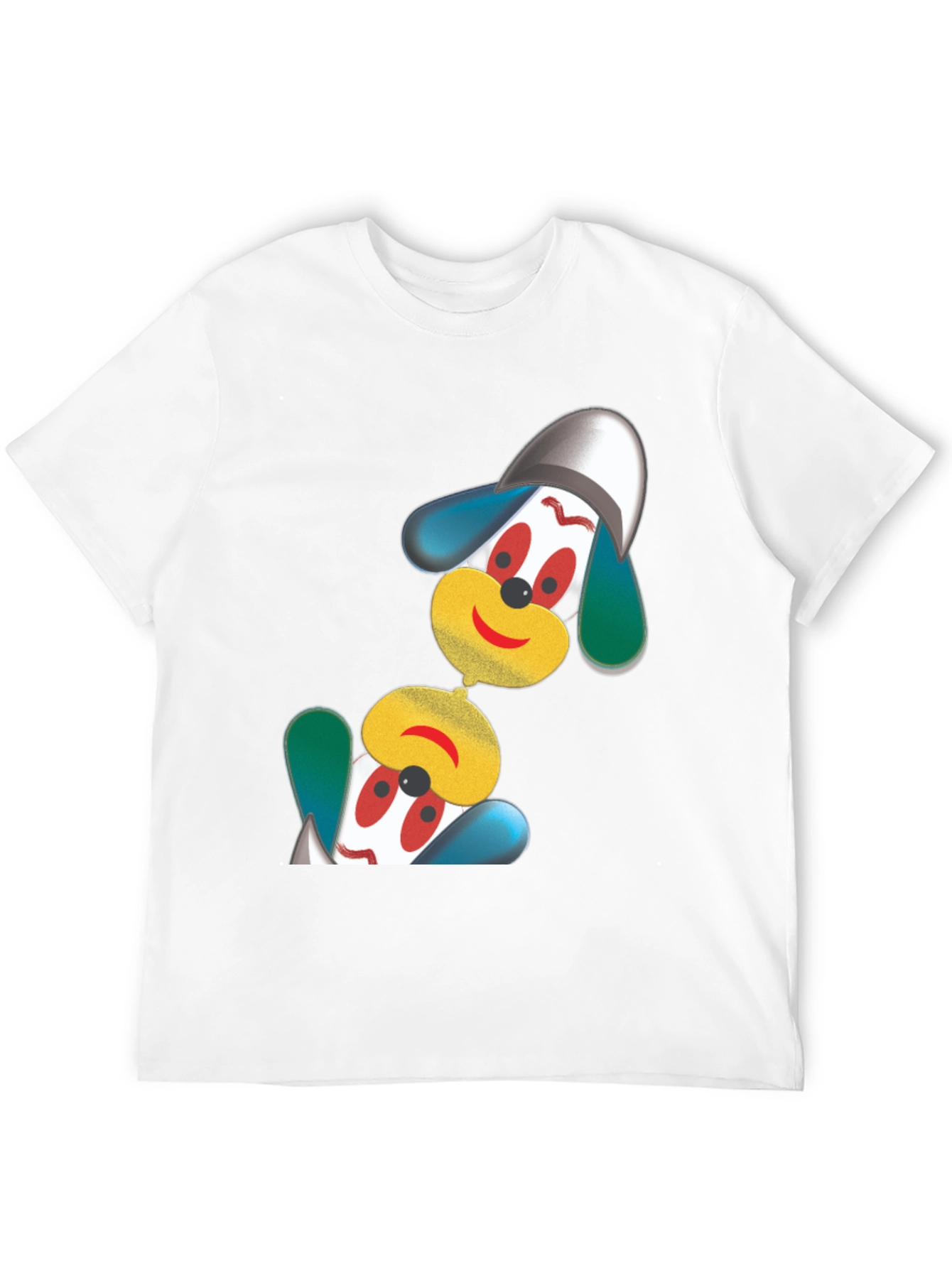 Black Fun Cartoon Character Black T-Shirt view 12