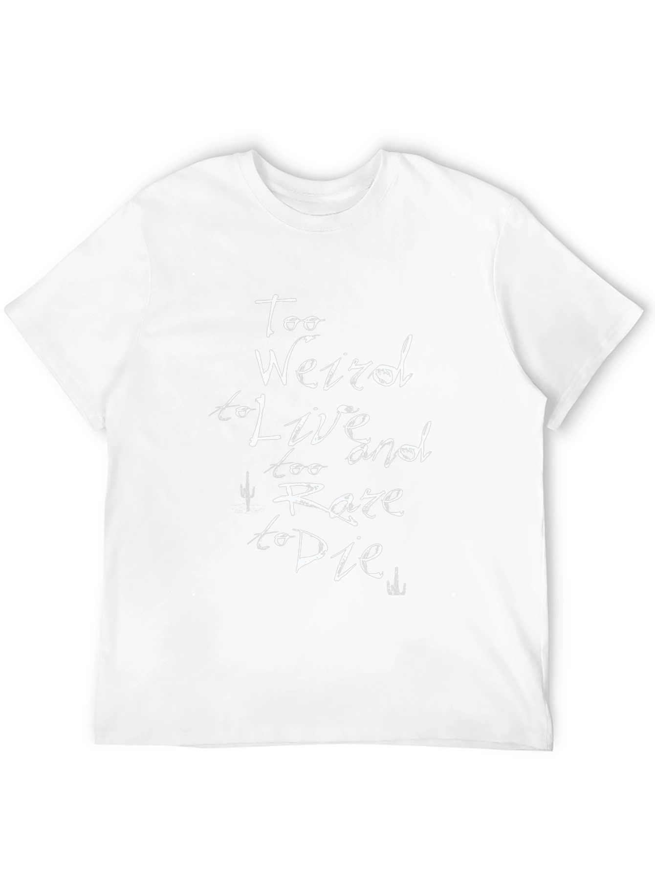 Black Too Weird to Live T-Shirt - Black Graphic Tee view 12