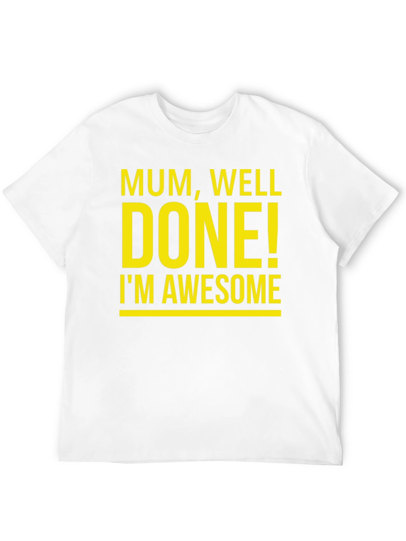 Black Mum Well Done I'm Awesome T-Shirt view 12