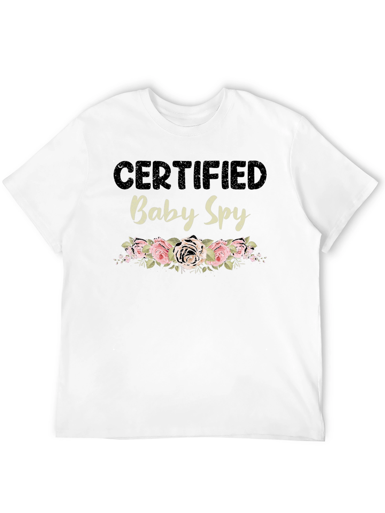 Black Certified Baby Spy Floral Graphic Tee view 12