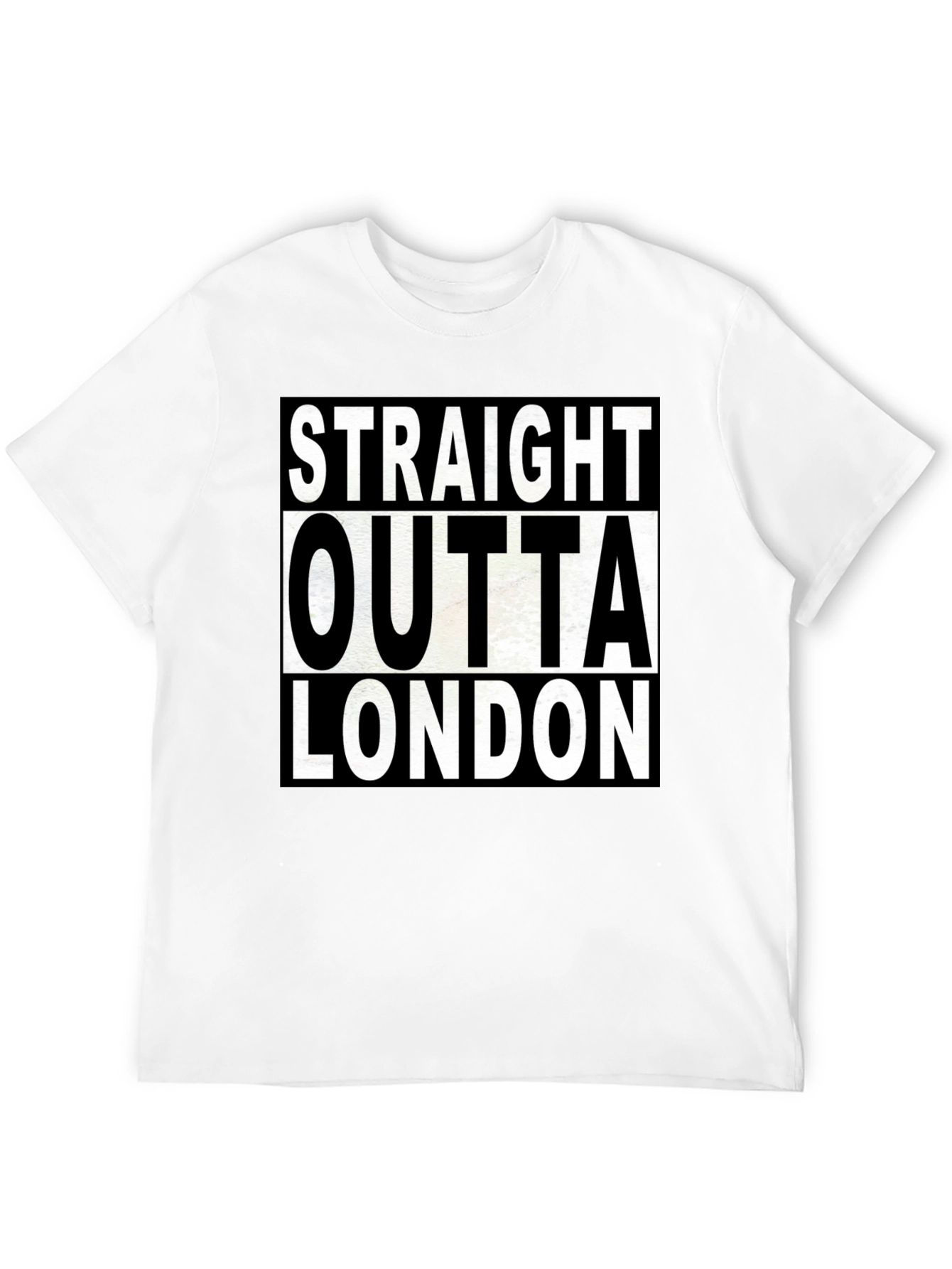 Black Straight Outta London T-Shirt view 12