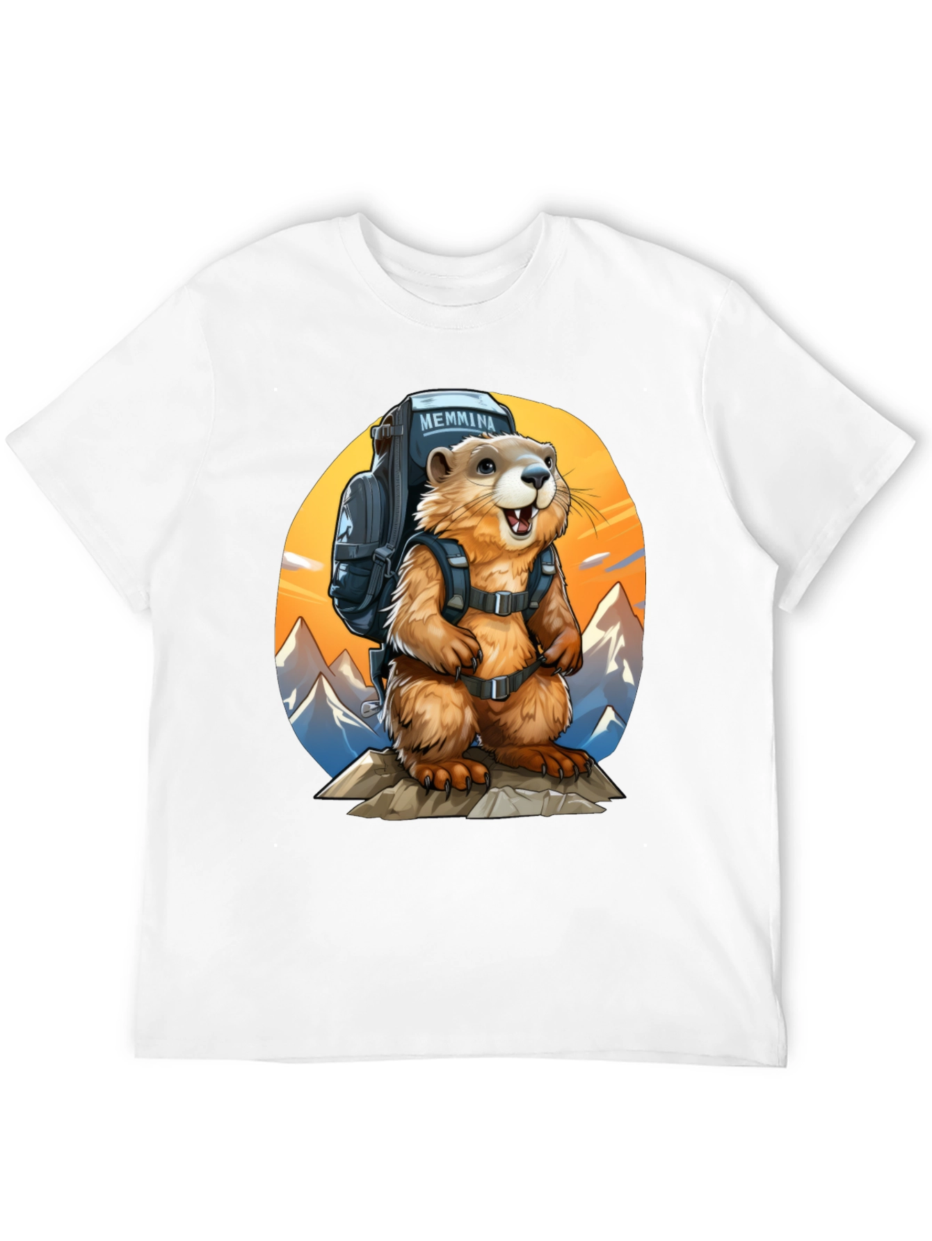 Black Hiking Marmot T-Shirt - Adventure Ready view 12