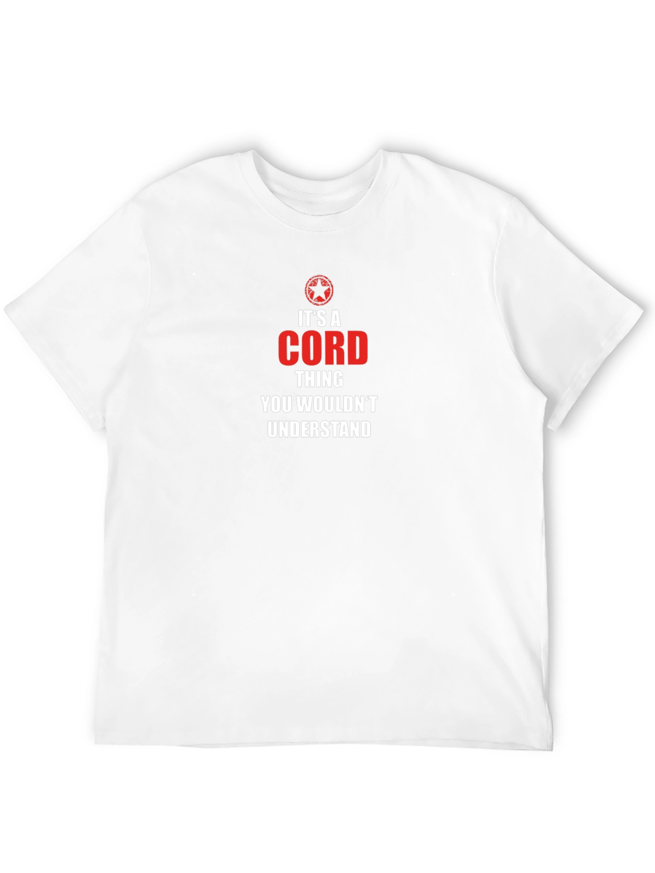 Black It's A CORD Thing T-Shirt view 12