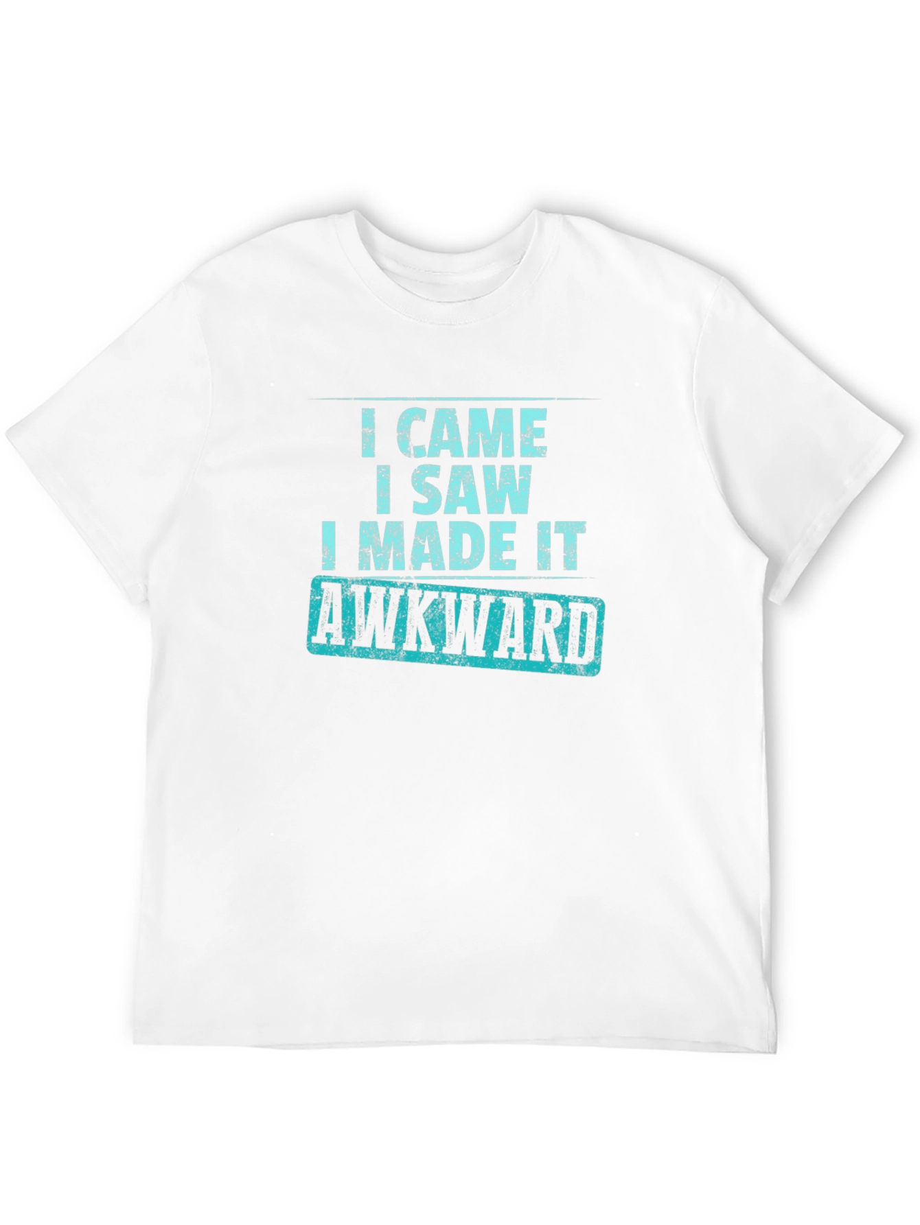 Black Awkward T-Shirt - Funny Slogan Tee view 12