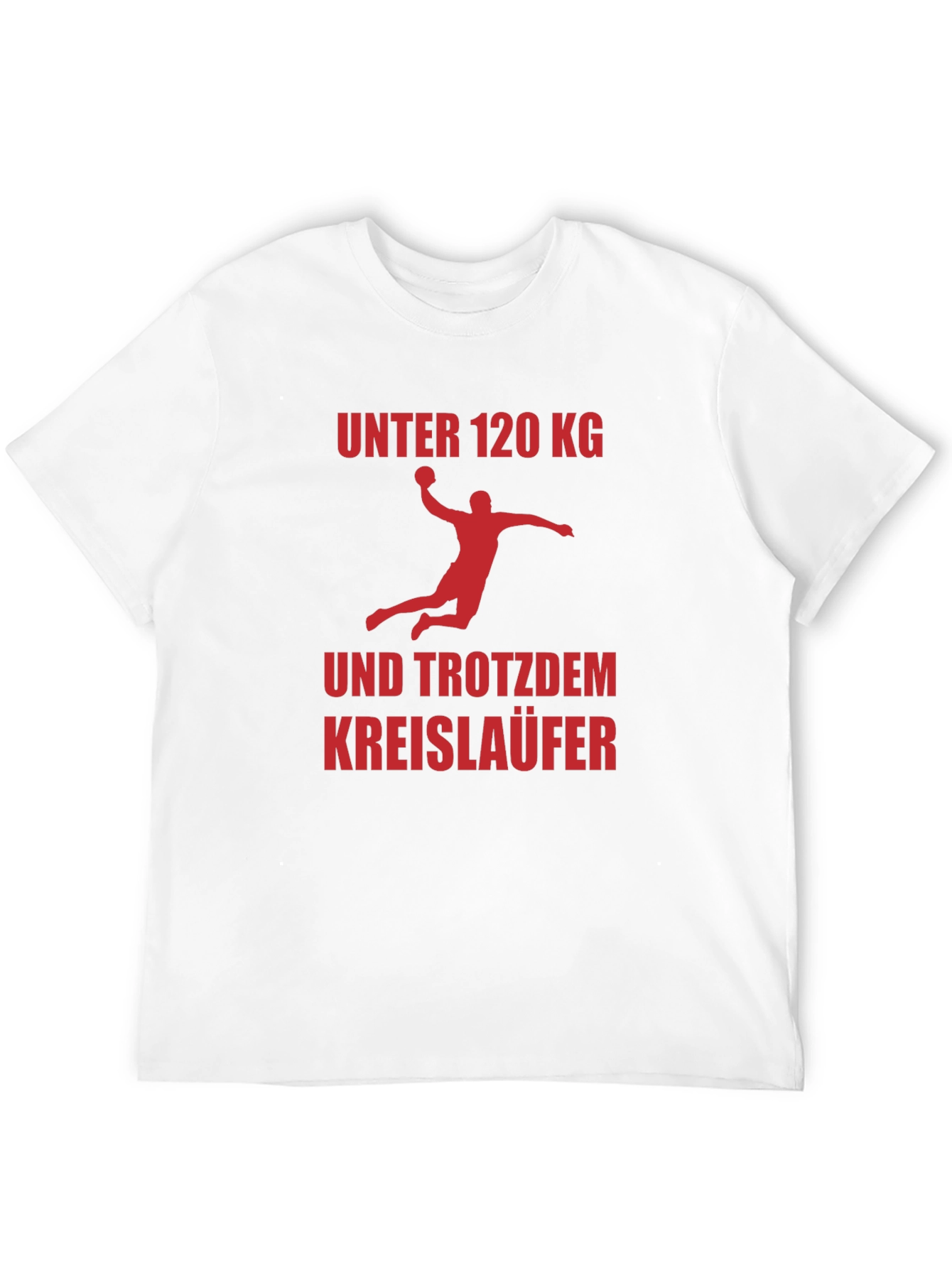 Black Handball Player Under 120 KG T-Shirt view 12