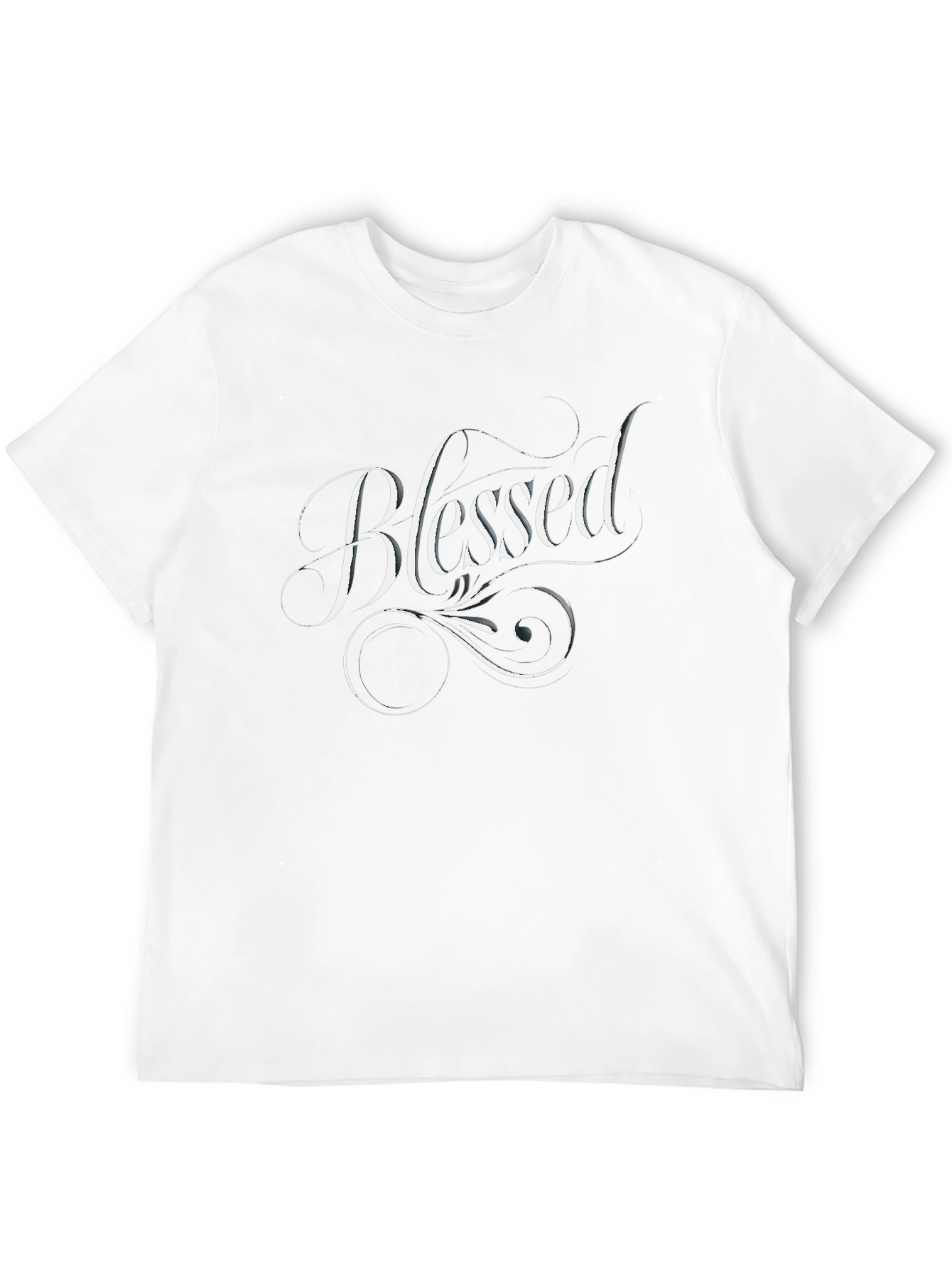 Black Blessed Graphic Tee - Stylish Men's Black T-Shirt view 12