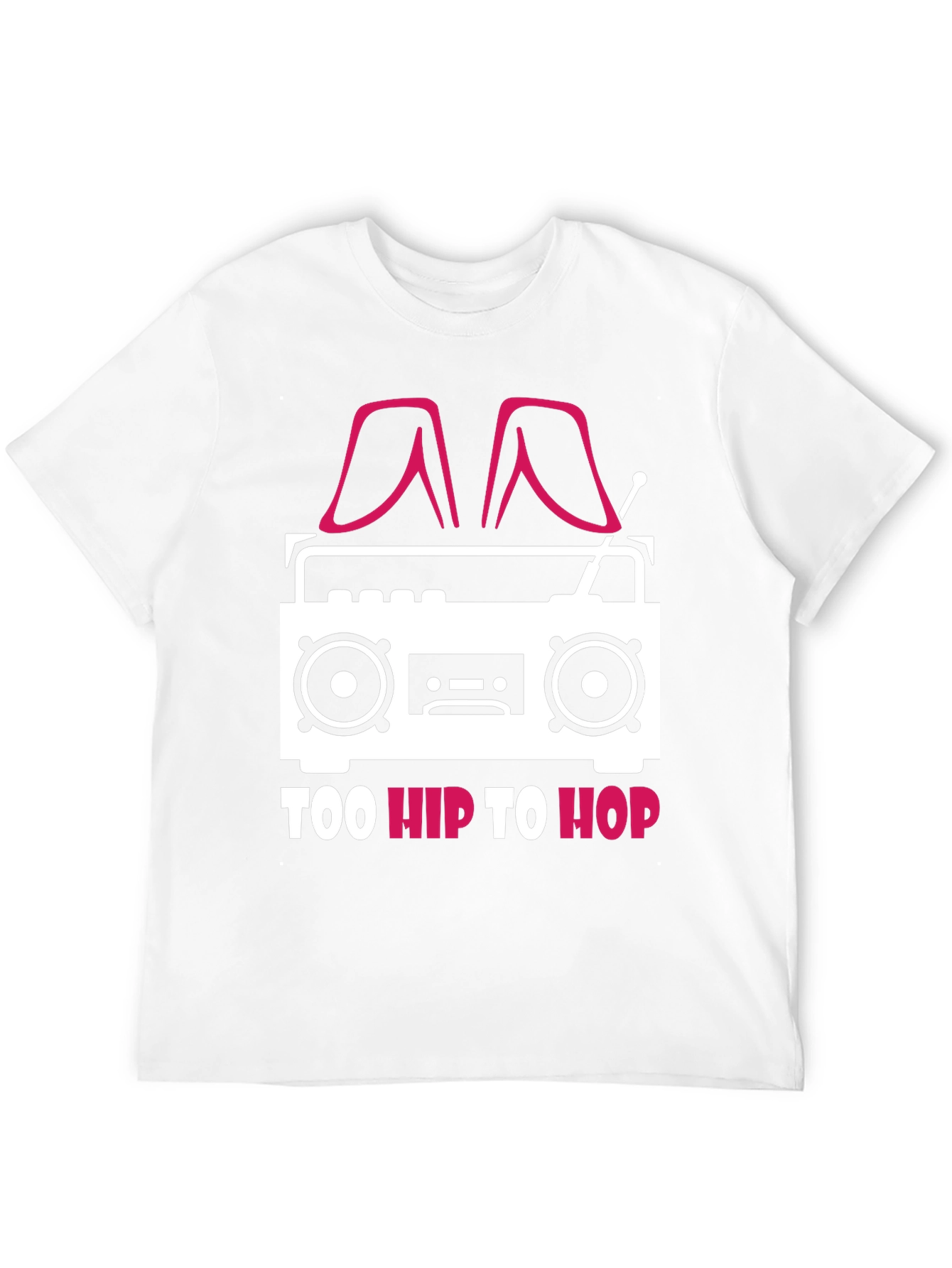 Black Too Hip To Hop T-Shirt - Novelty Graphic Tee view 12