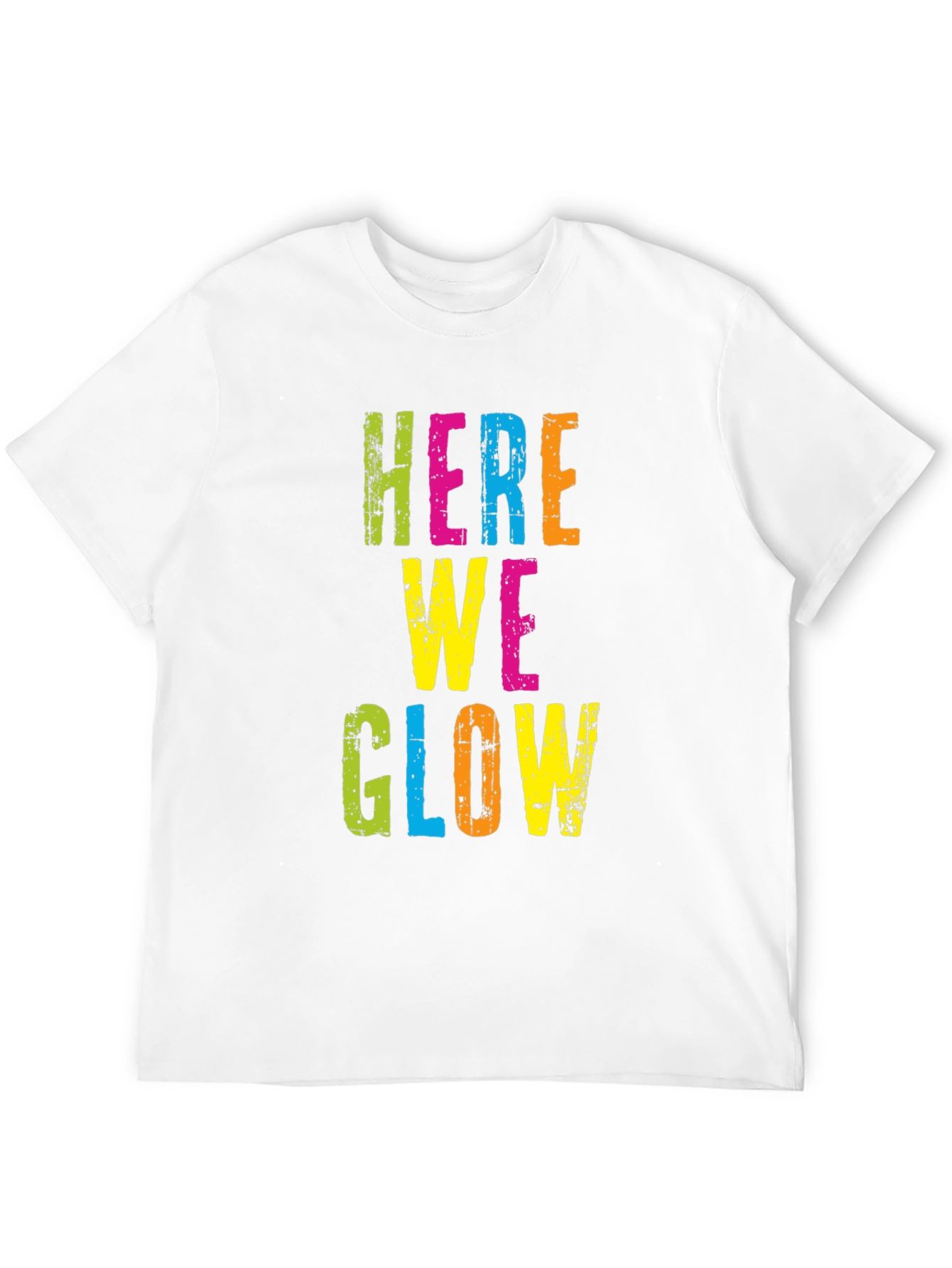 Black Here We Glow Graphic Tee - Party Ready T-Shirt view 12