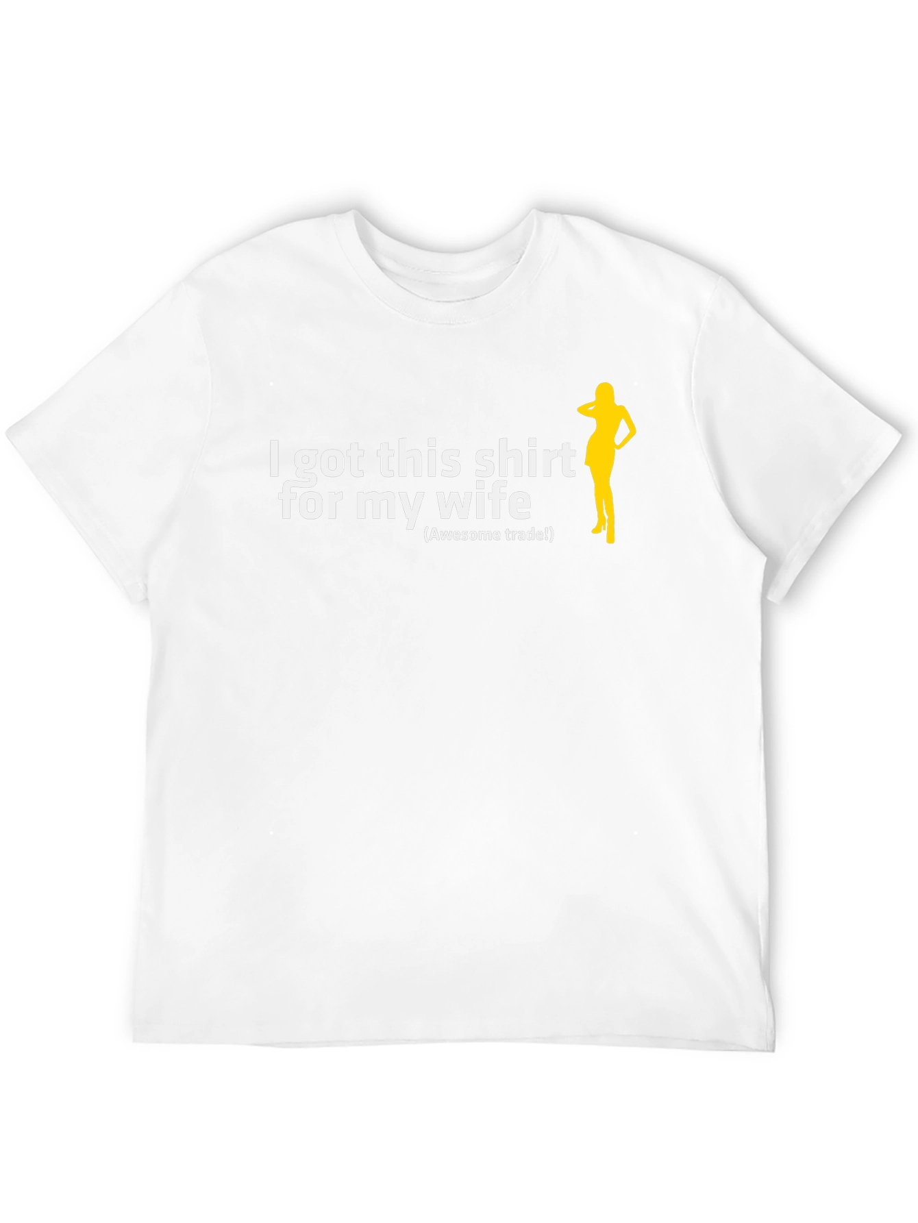 Black Humorous 'I Got This Shirt for My Wife' Graphic Tee view 12