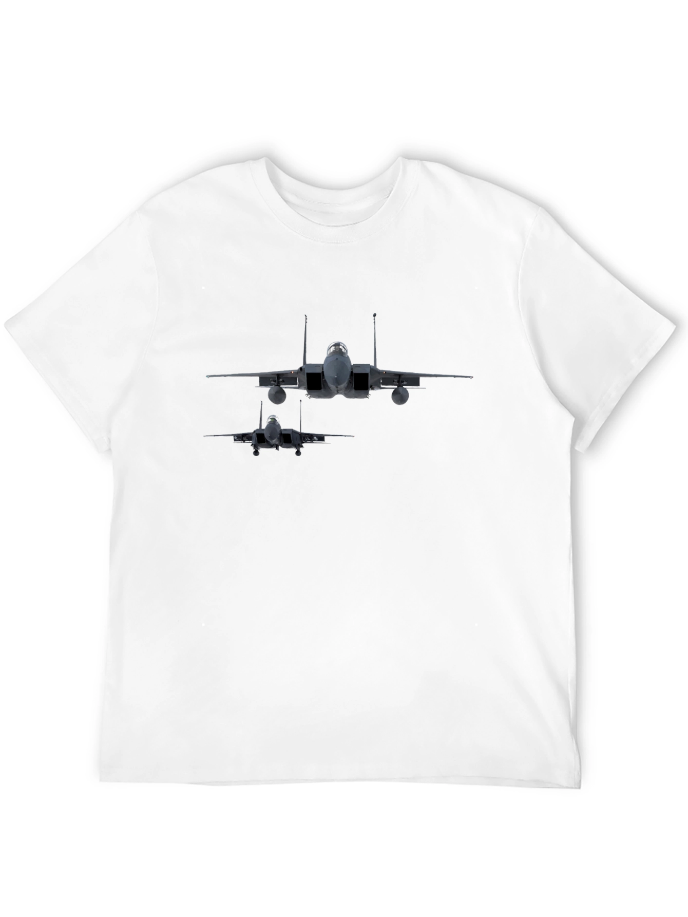 Black Jet Fighter Graphic Print Tee - Black view 12
