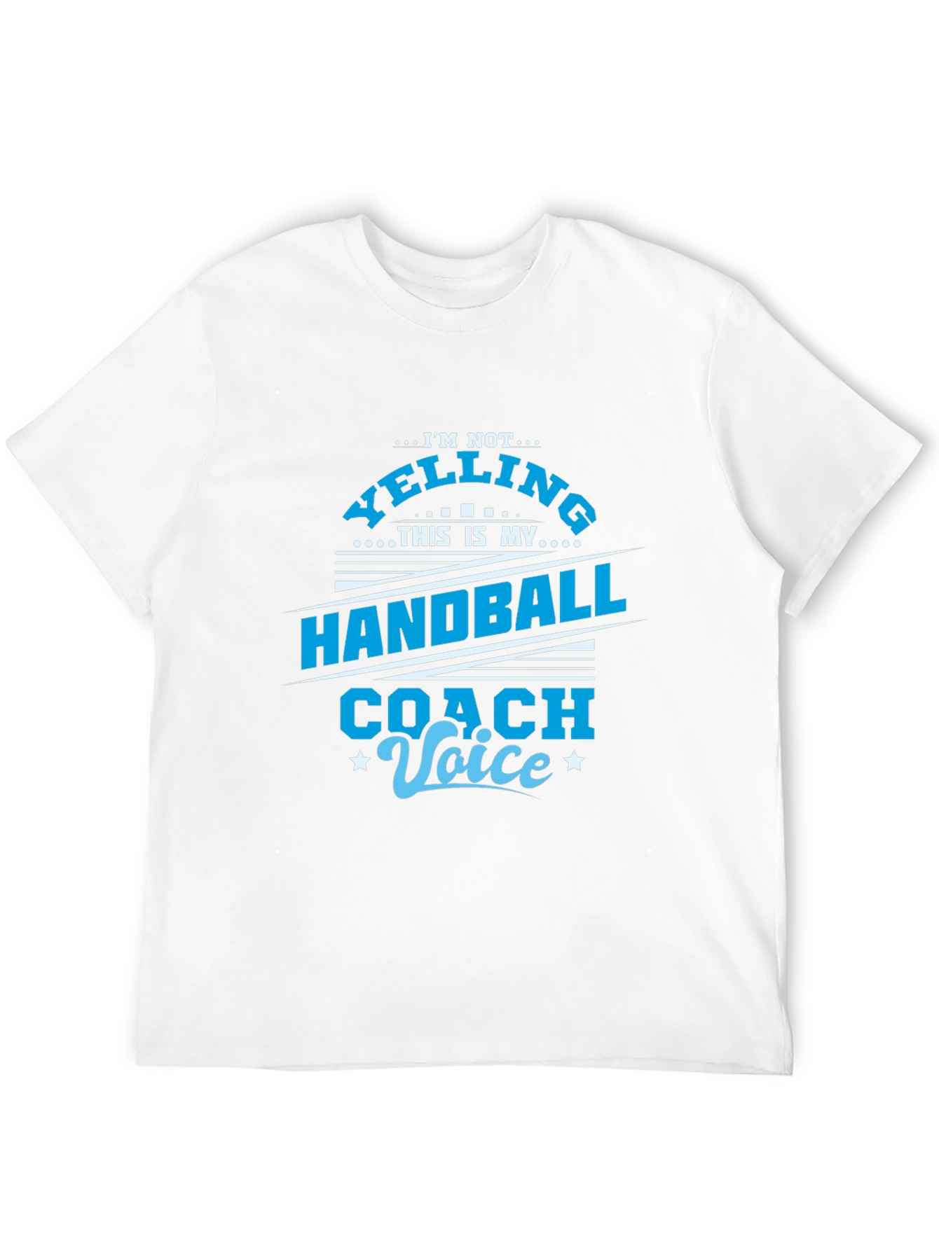 Black Handball Coach Voice T-Shirt - Funny Sports Tee view 12