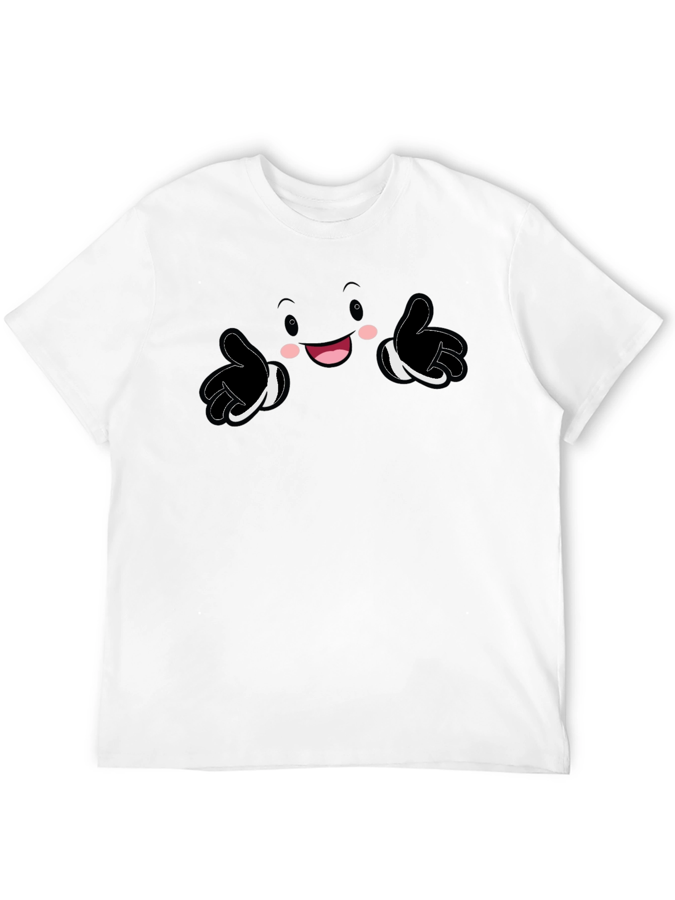 Black Fun Cartoon Character Graphic Print Black T-Shirt view 12
