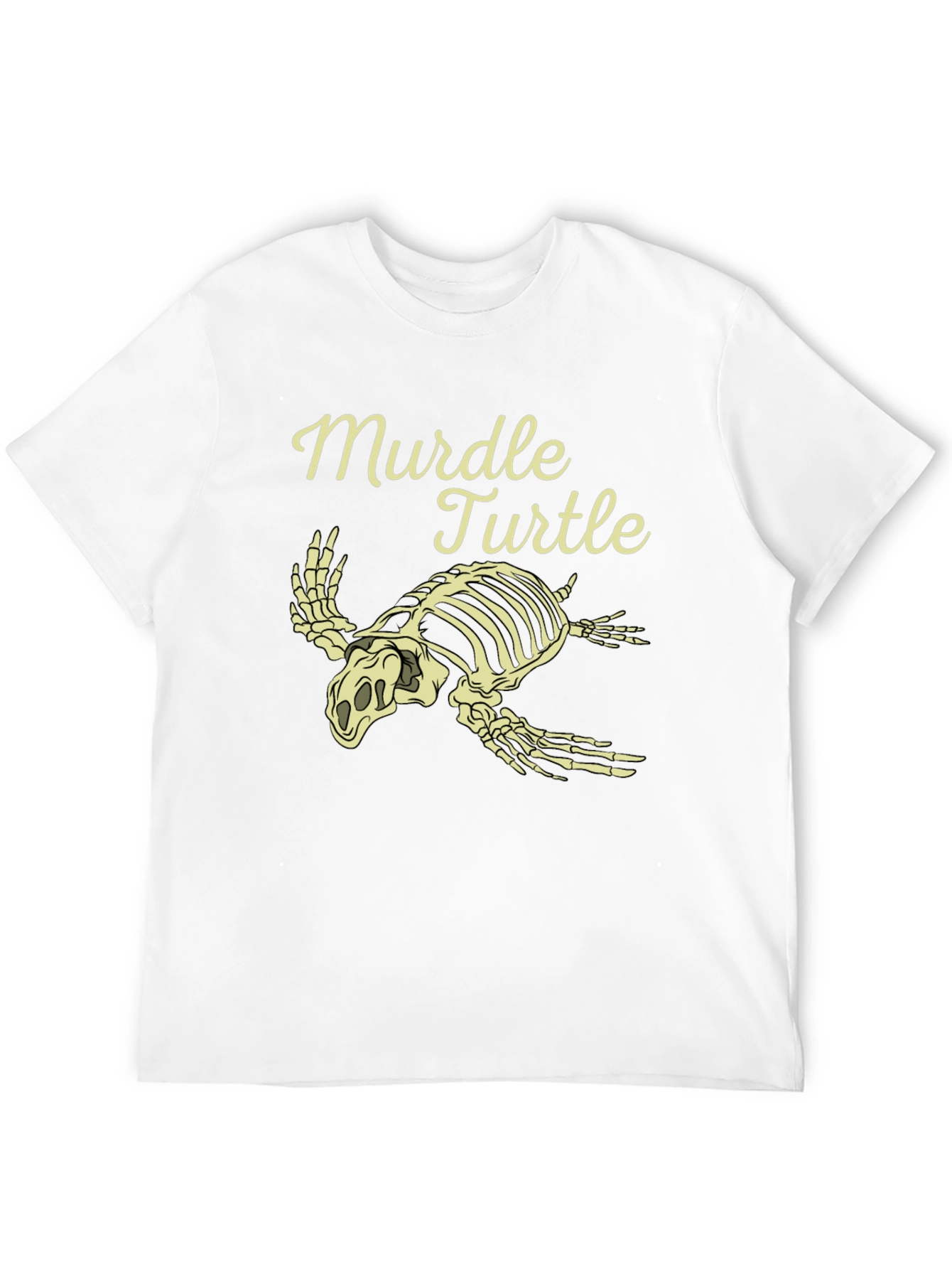 Black Murdel Turtle Skeleton Graphic Tee view 12