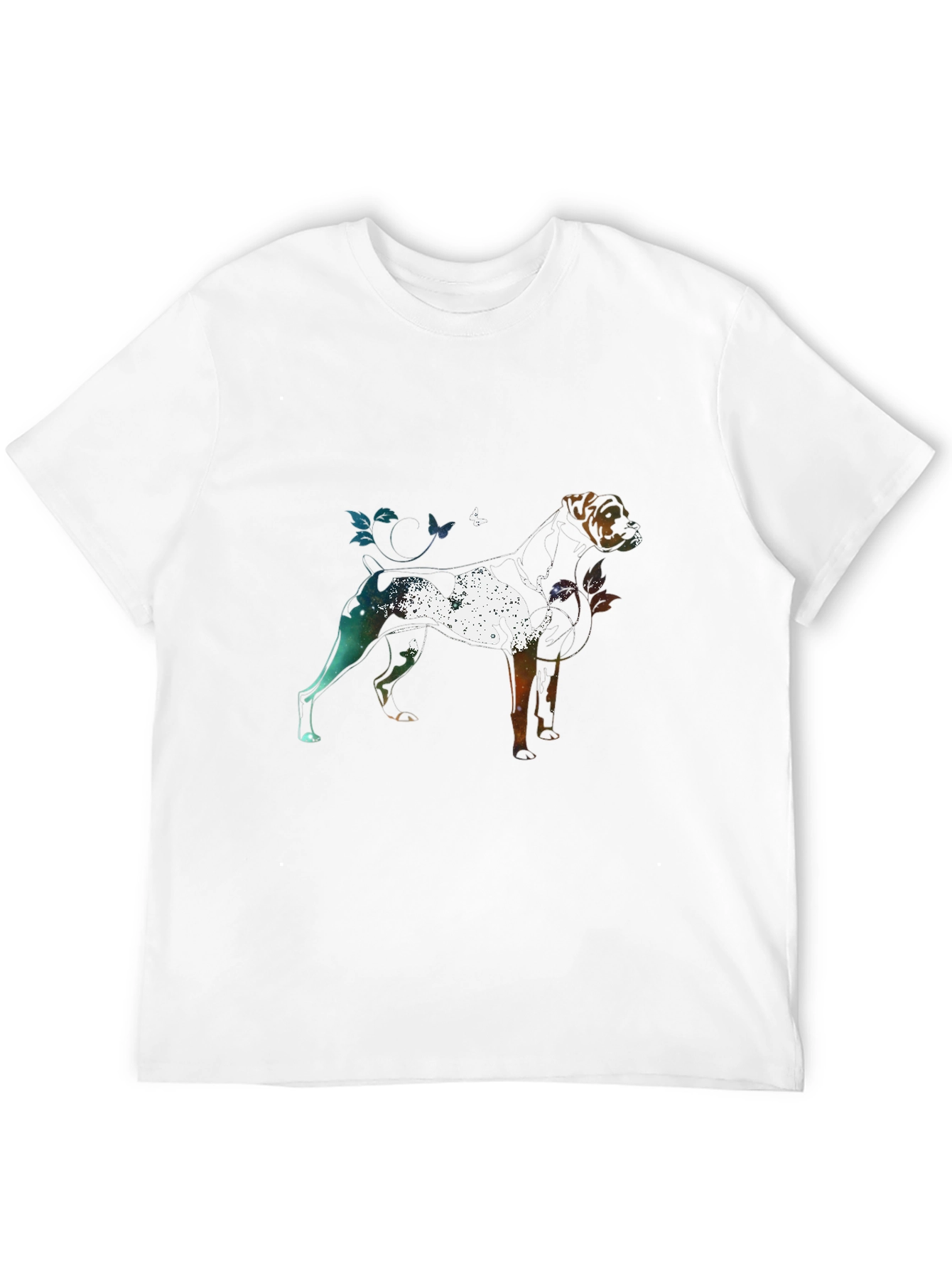 Black Dog Silhouette Art Graphic T-Shirt view 12