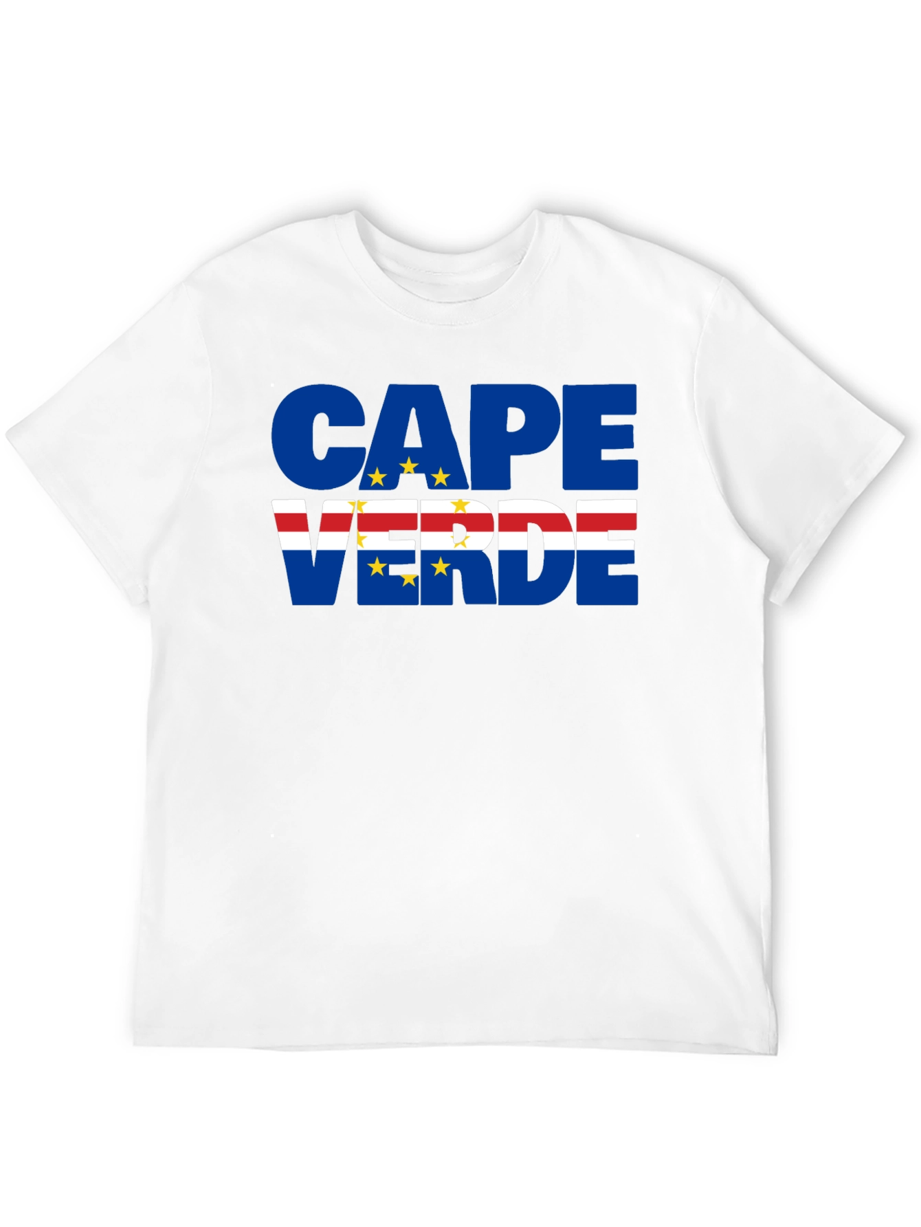 Cape Verde Flag T-Shirt Black - 12