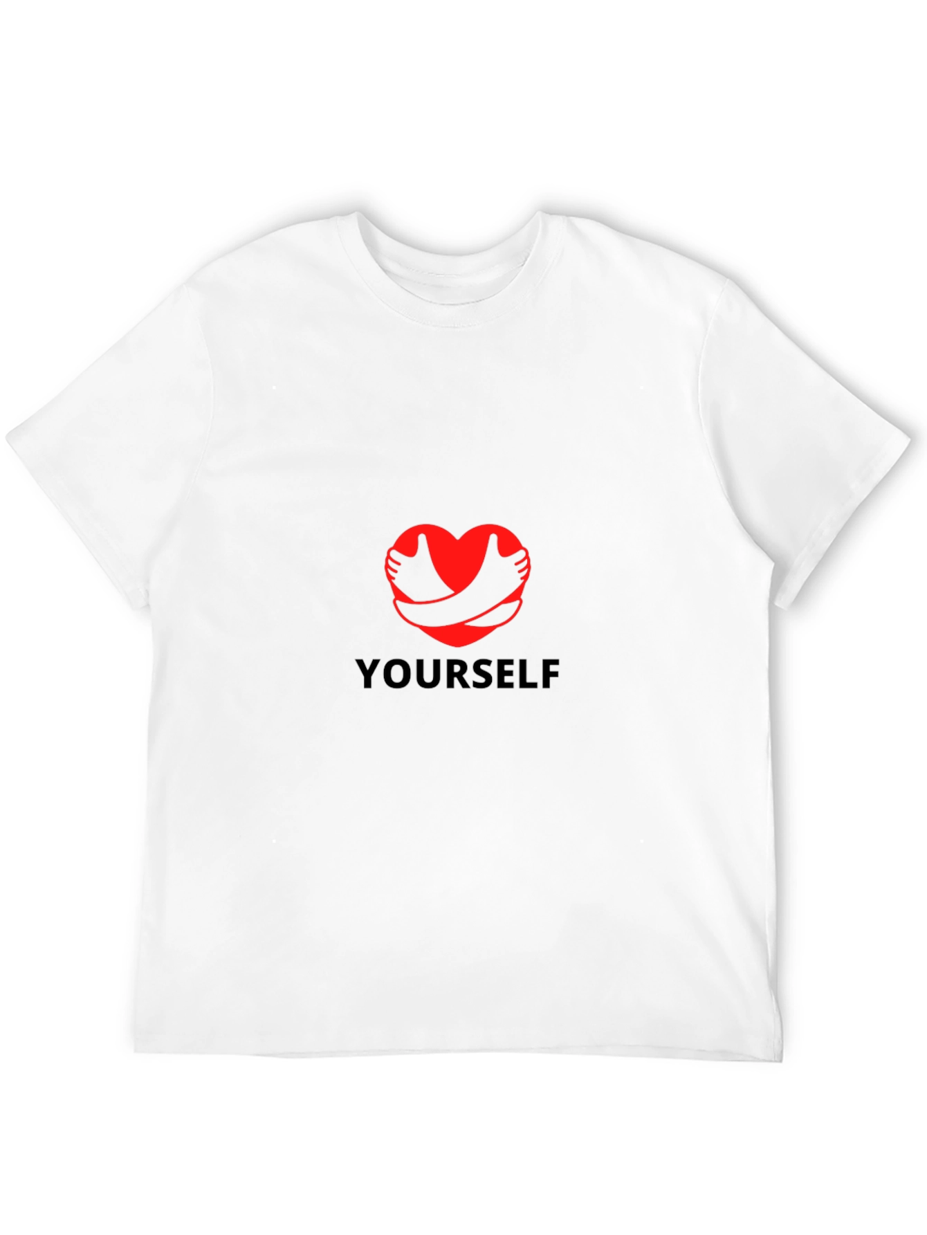 Black Love Yourself Graphic T-Shirt - Black Cotton Tee view 12
