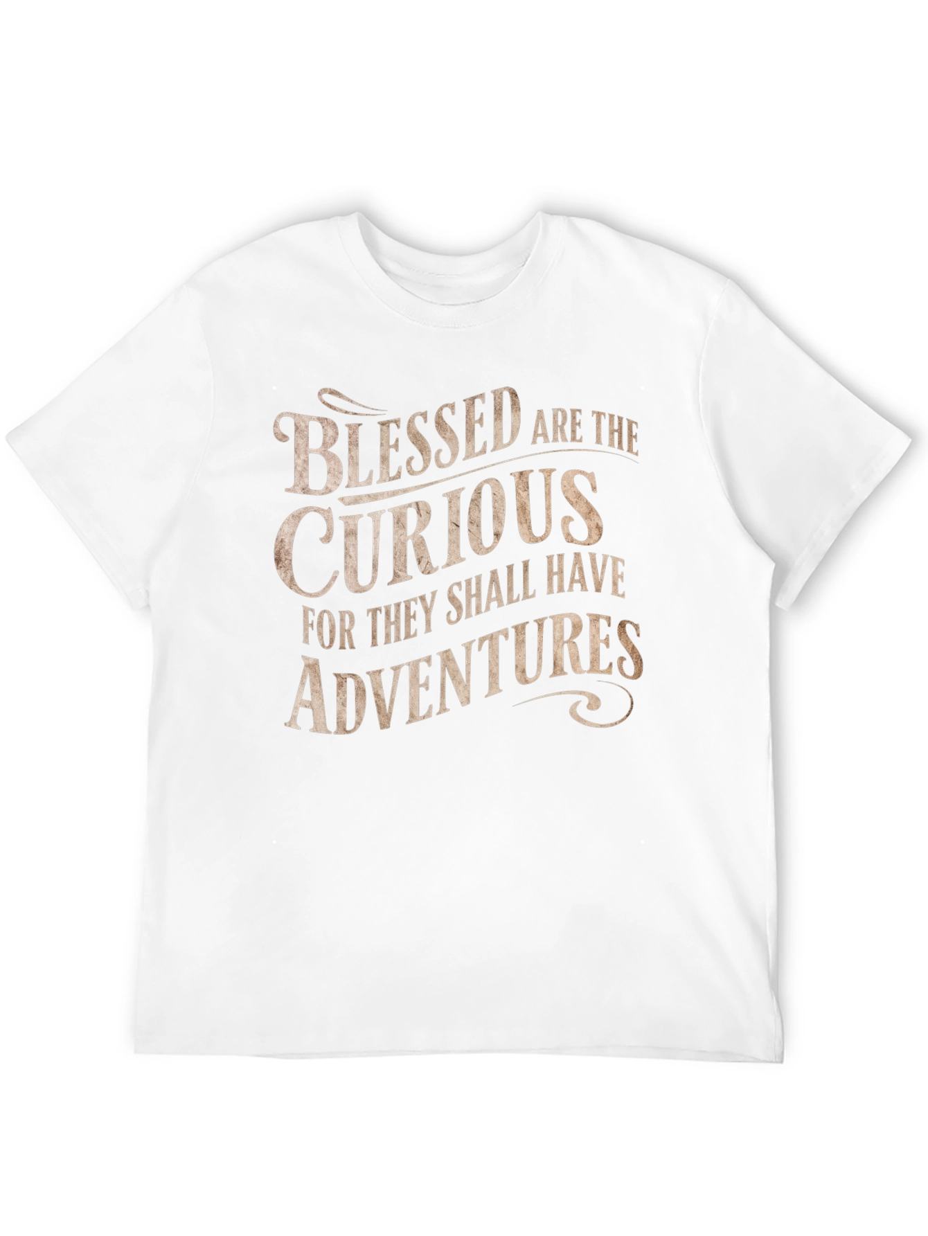 Black Blessed are the Curious T-Shirt - Adventure Seeker view 12