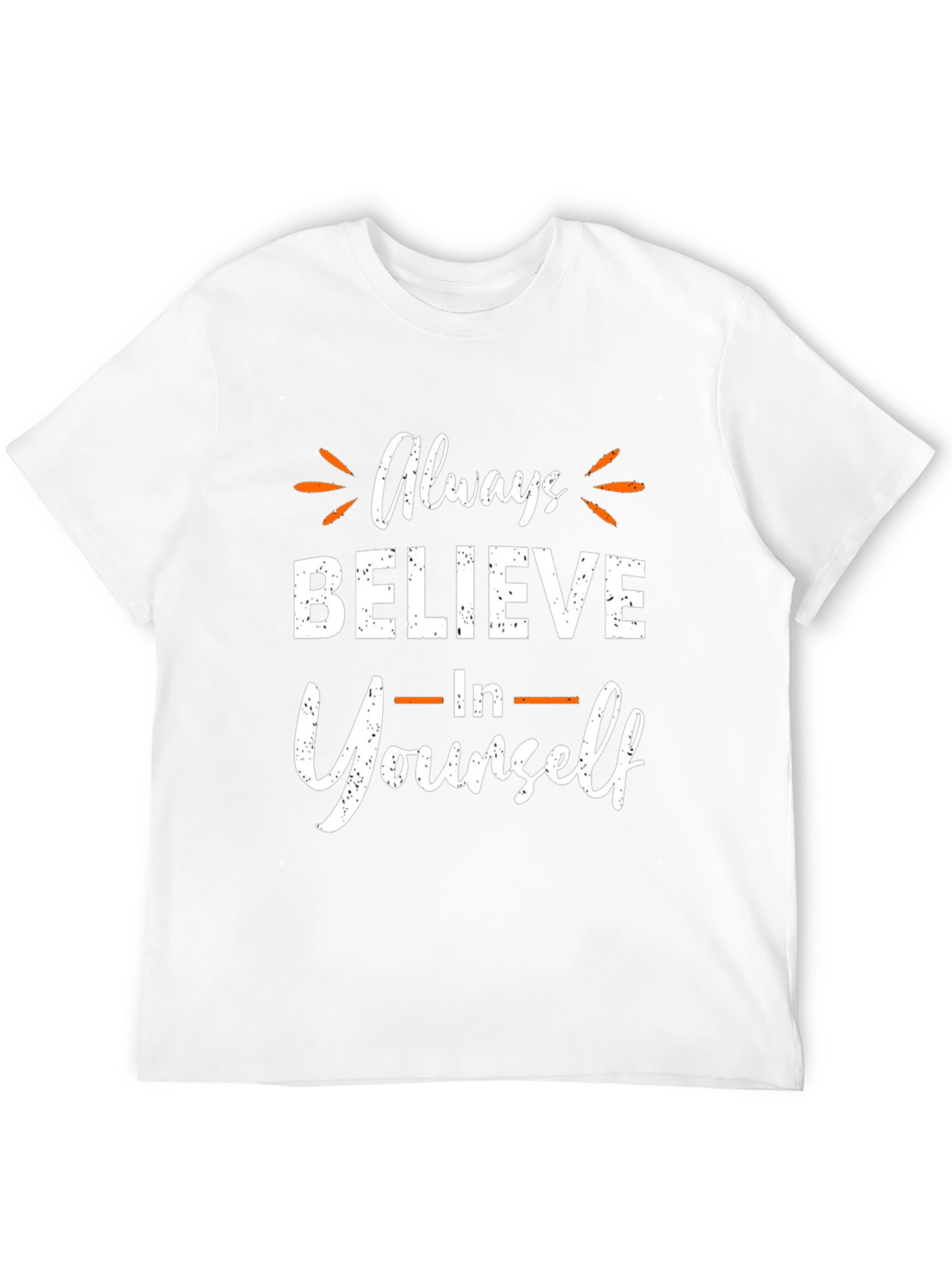 Black Believe in Yourself Graphic Tee view 12
