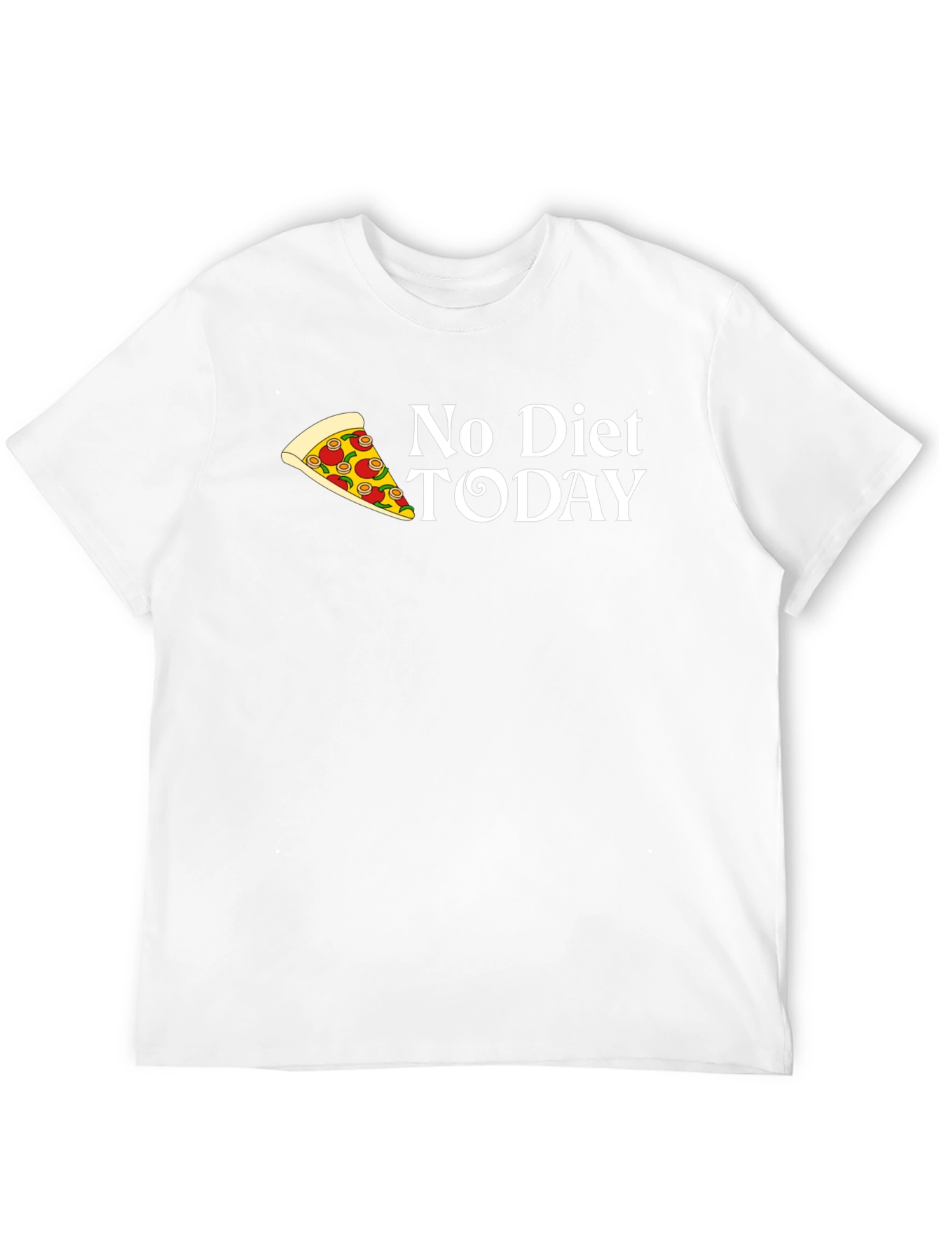 Black No Diet Today Pizza Graphic Tee view 12