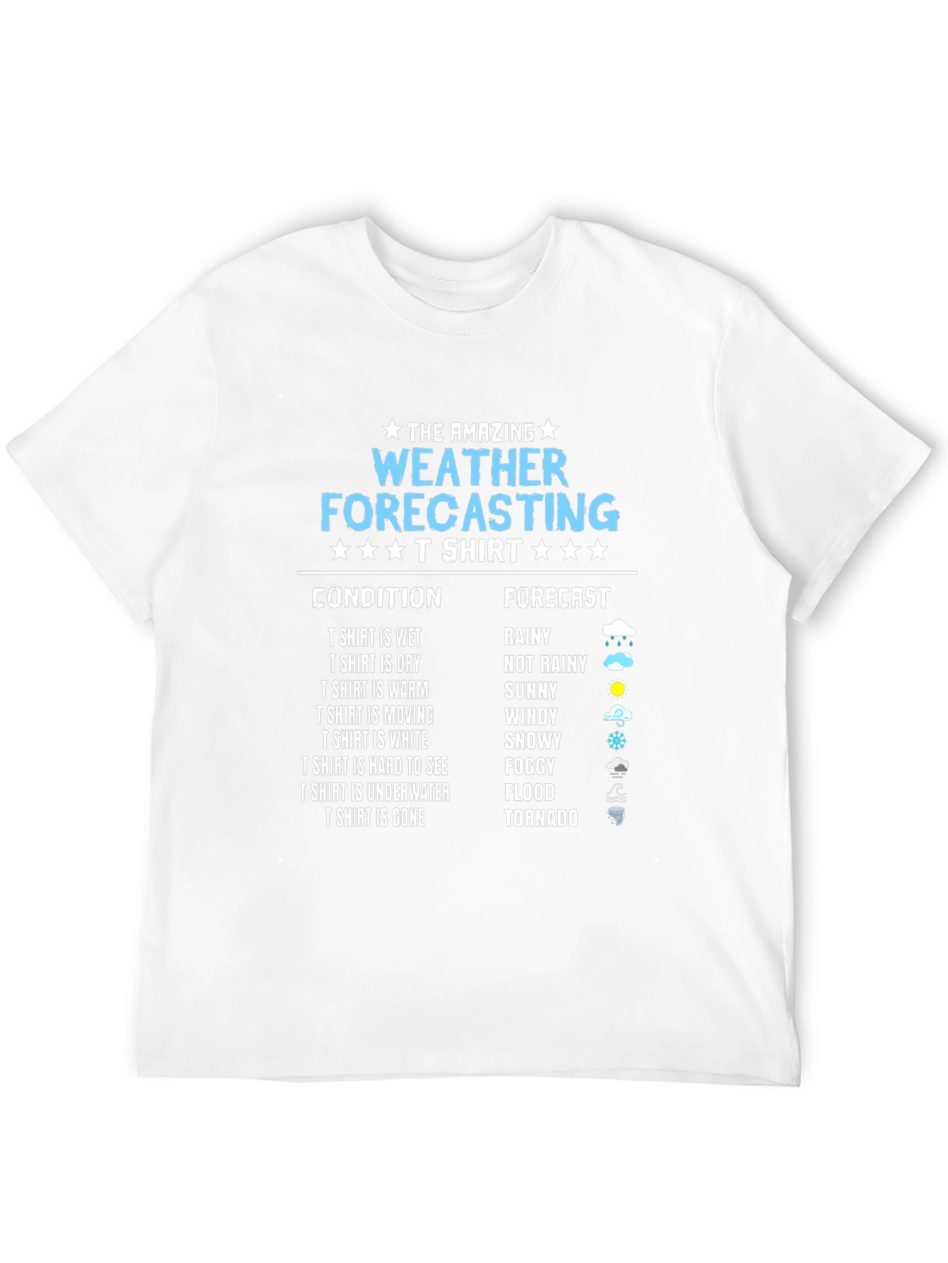 Black Amazing Weather Forecasting T-Shirt view 12