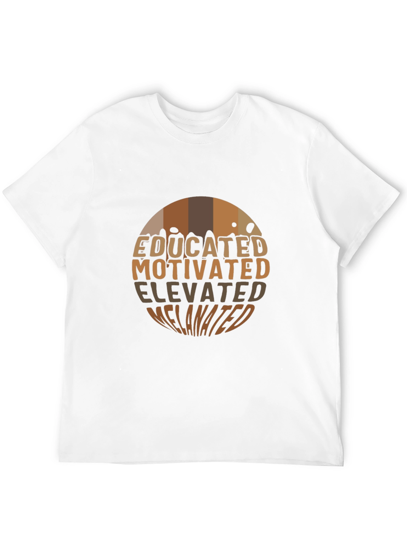Black Educated Motivated Elevated Melanin T-Shirt view 12