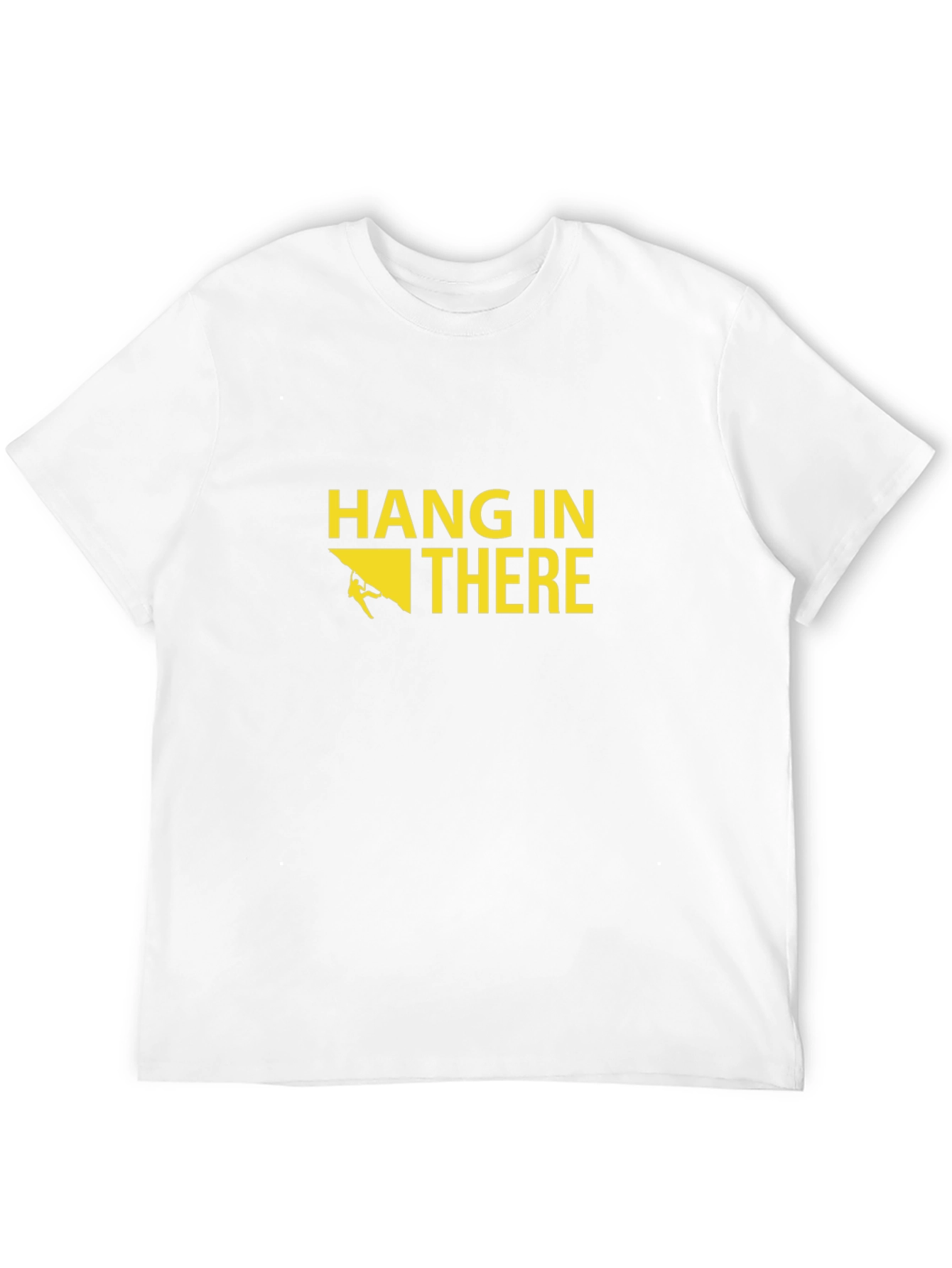 Black Hang In There Graphic Tee - Rock Climbing Design view 12