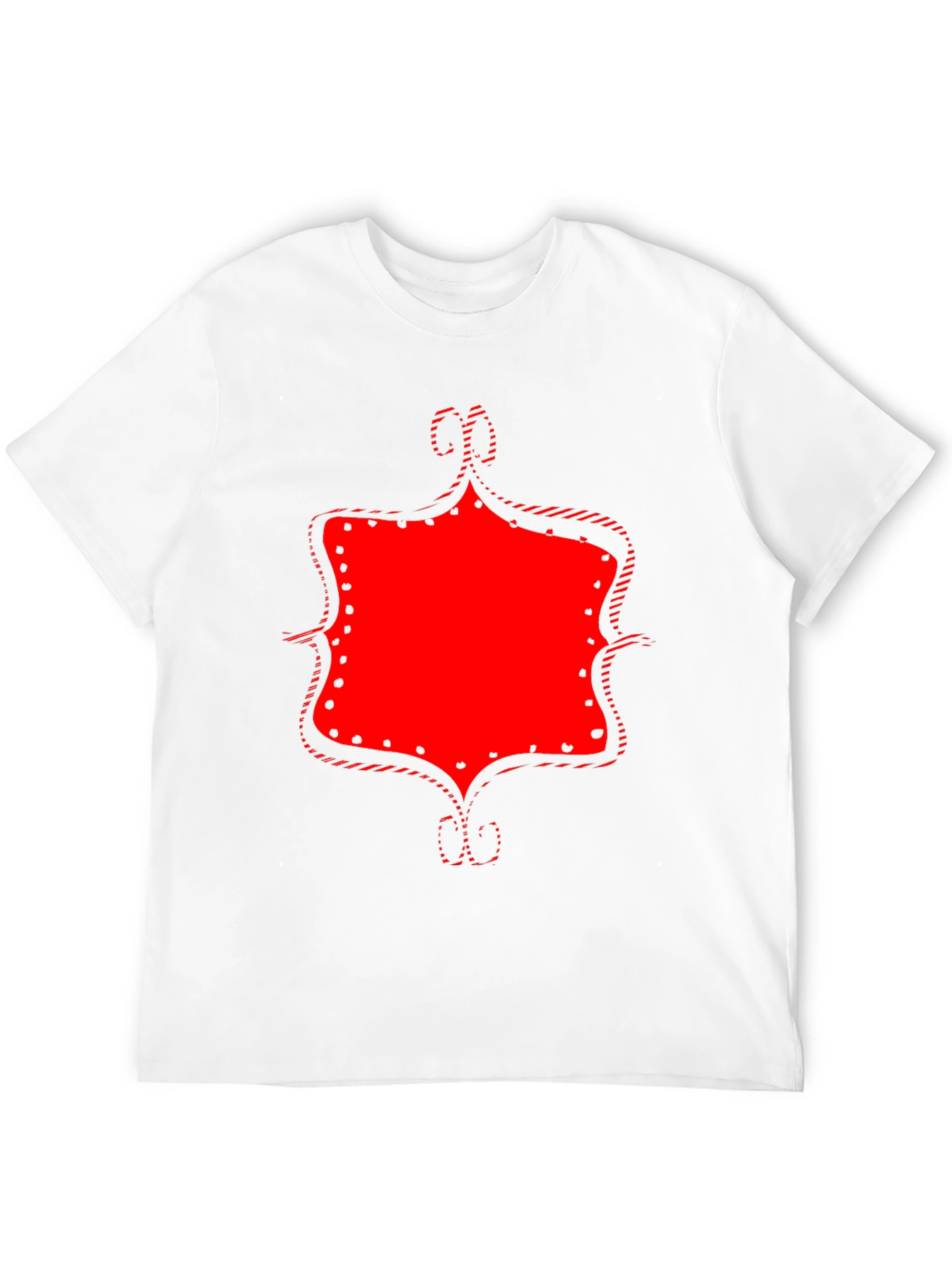 Black Statement Graphic Tee - Bold Red Design on Black view 12