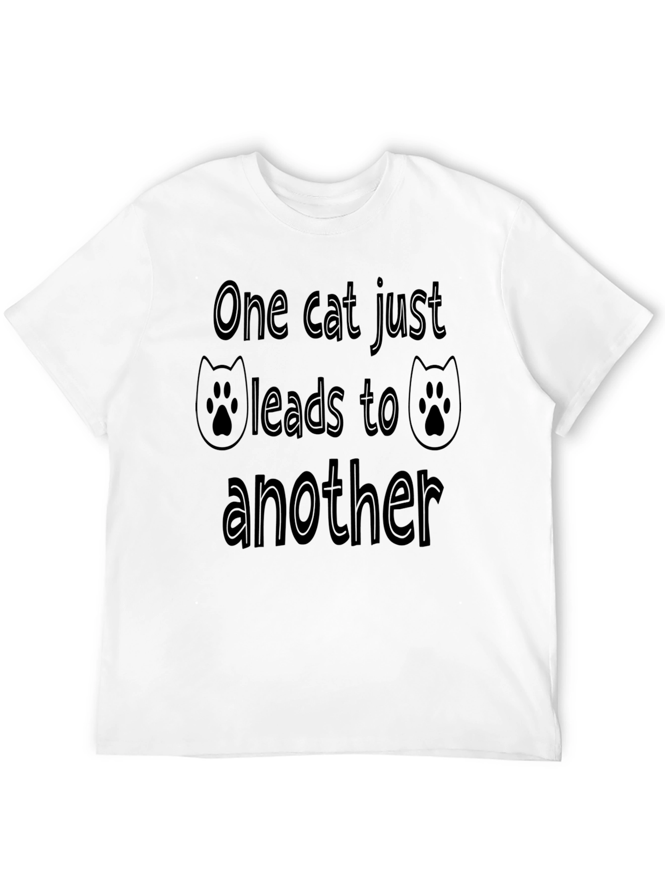 Black One Cat Leads to Another - Novelty Graphic Tee view 12