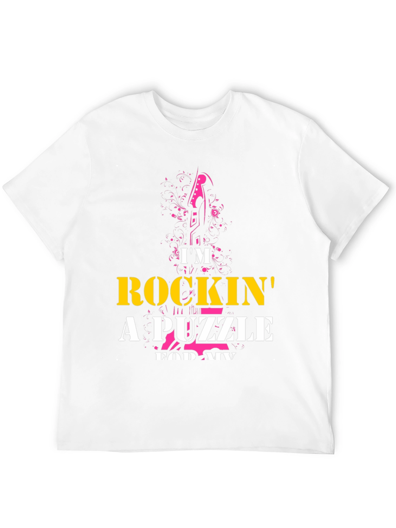 Rockin' a Puzzle T-Shirt - Unique Graphic Tee - 12