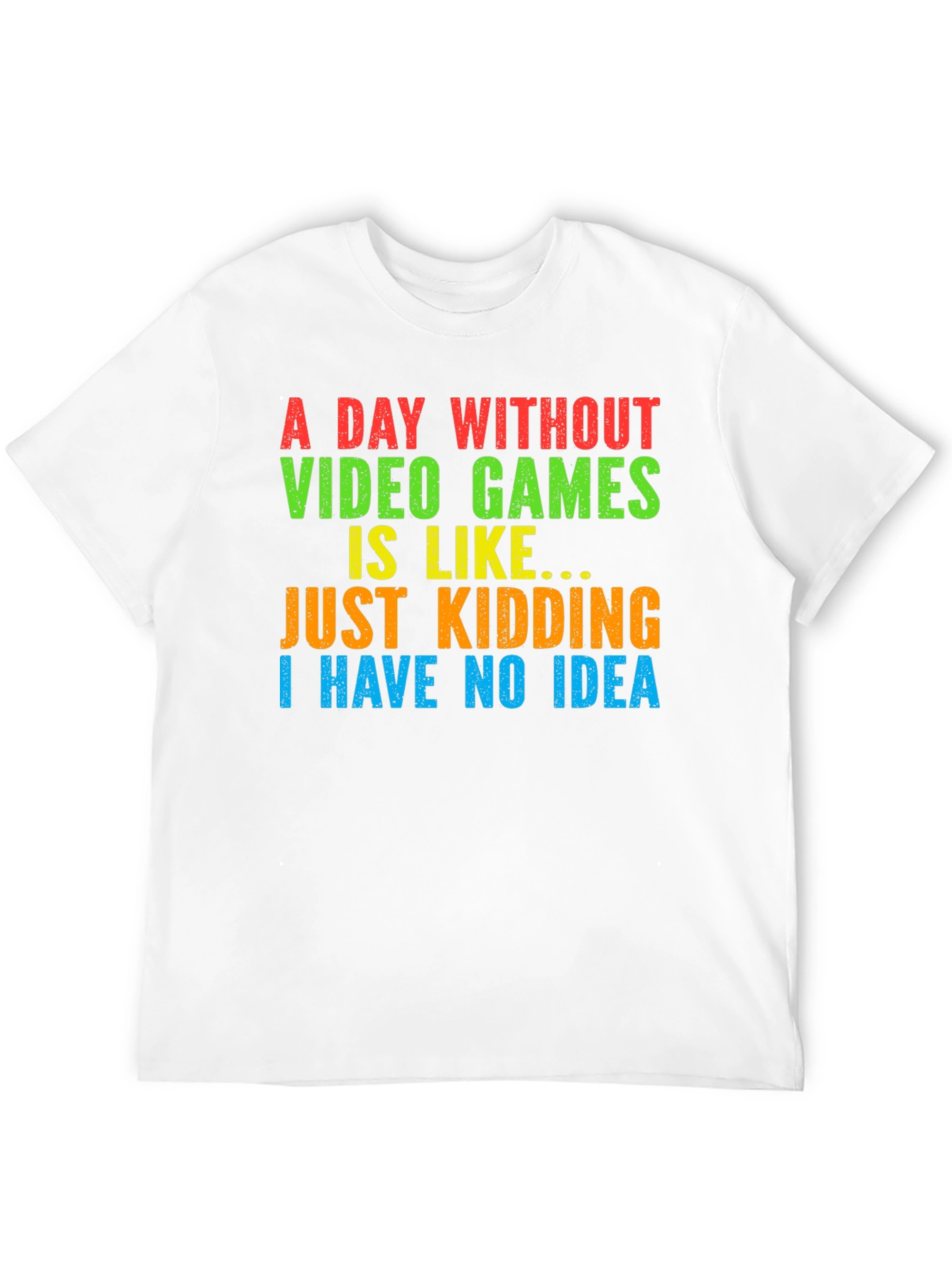 Black A Day Without Video Games T-Shirt - Funny Gamer Tee view 12
