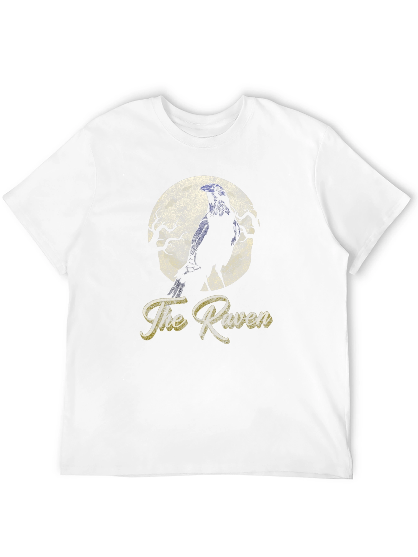 Black Raven Graphic Print T-Shirt - Classic Style view 12