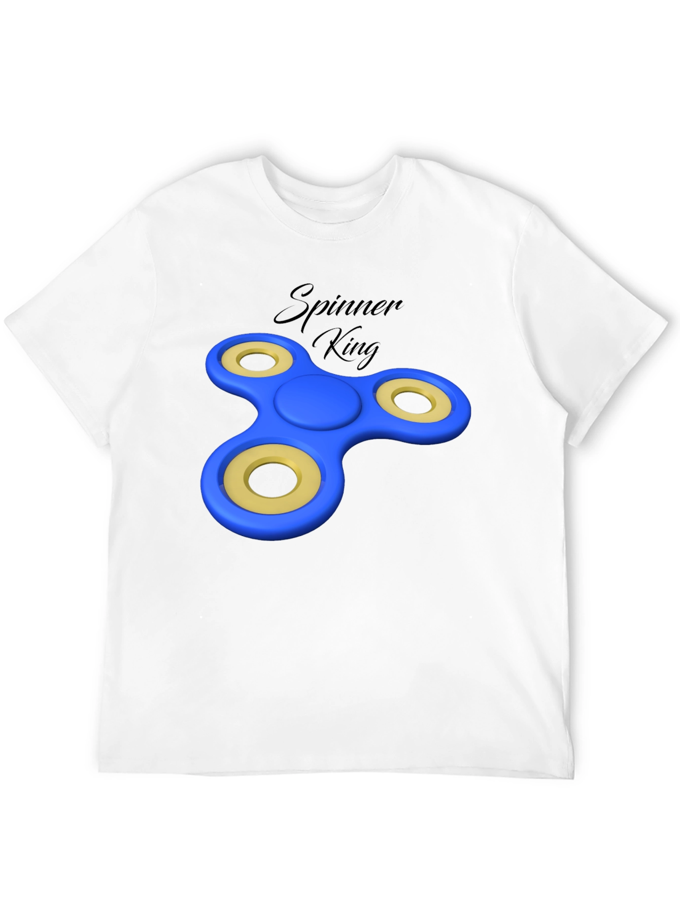 Spinner King Black Graphic Tee - Fun Design - 12