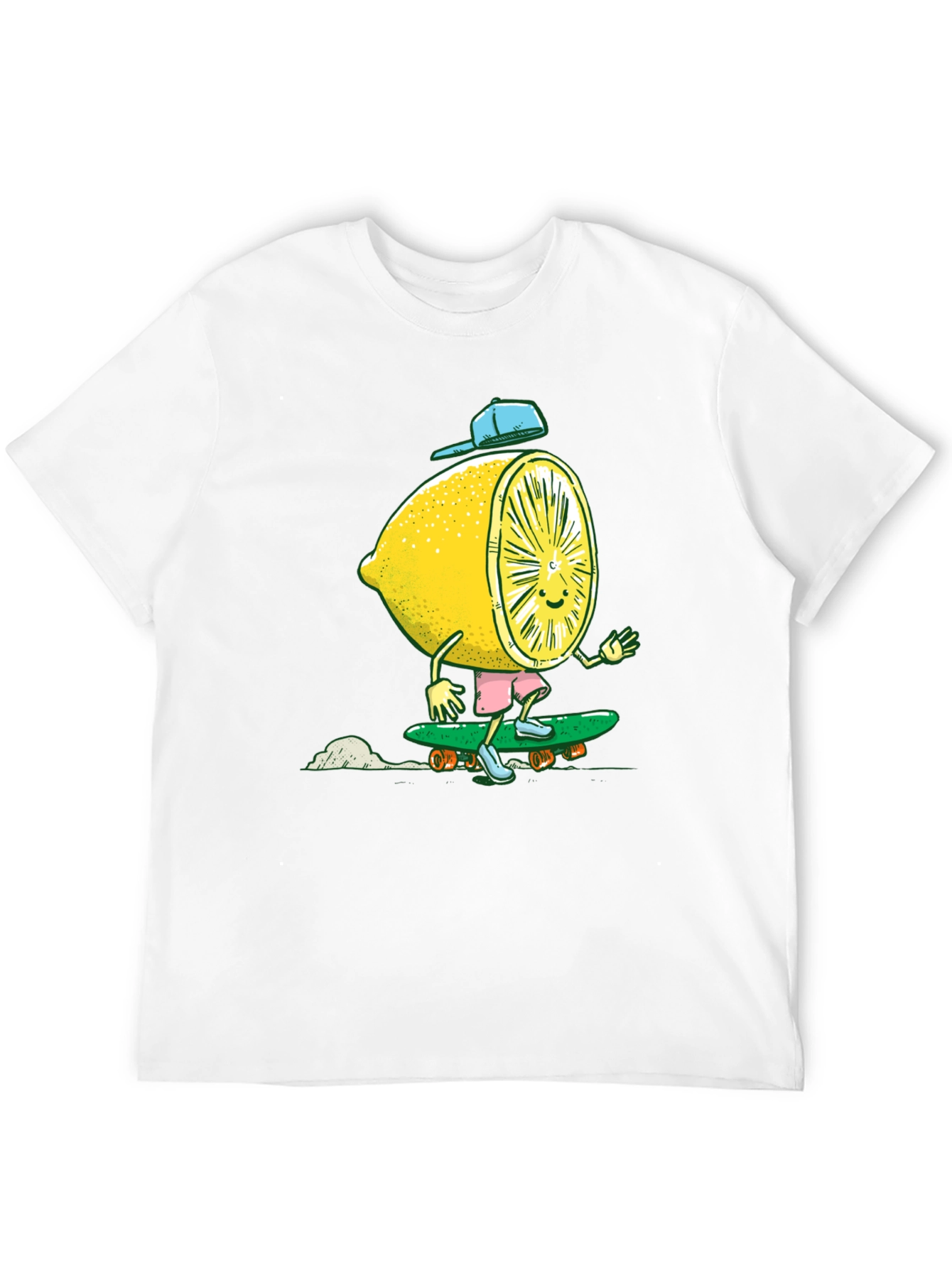 Black Lemon Skateboarder Graphic Tee - Cool Summer Style view 12