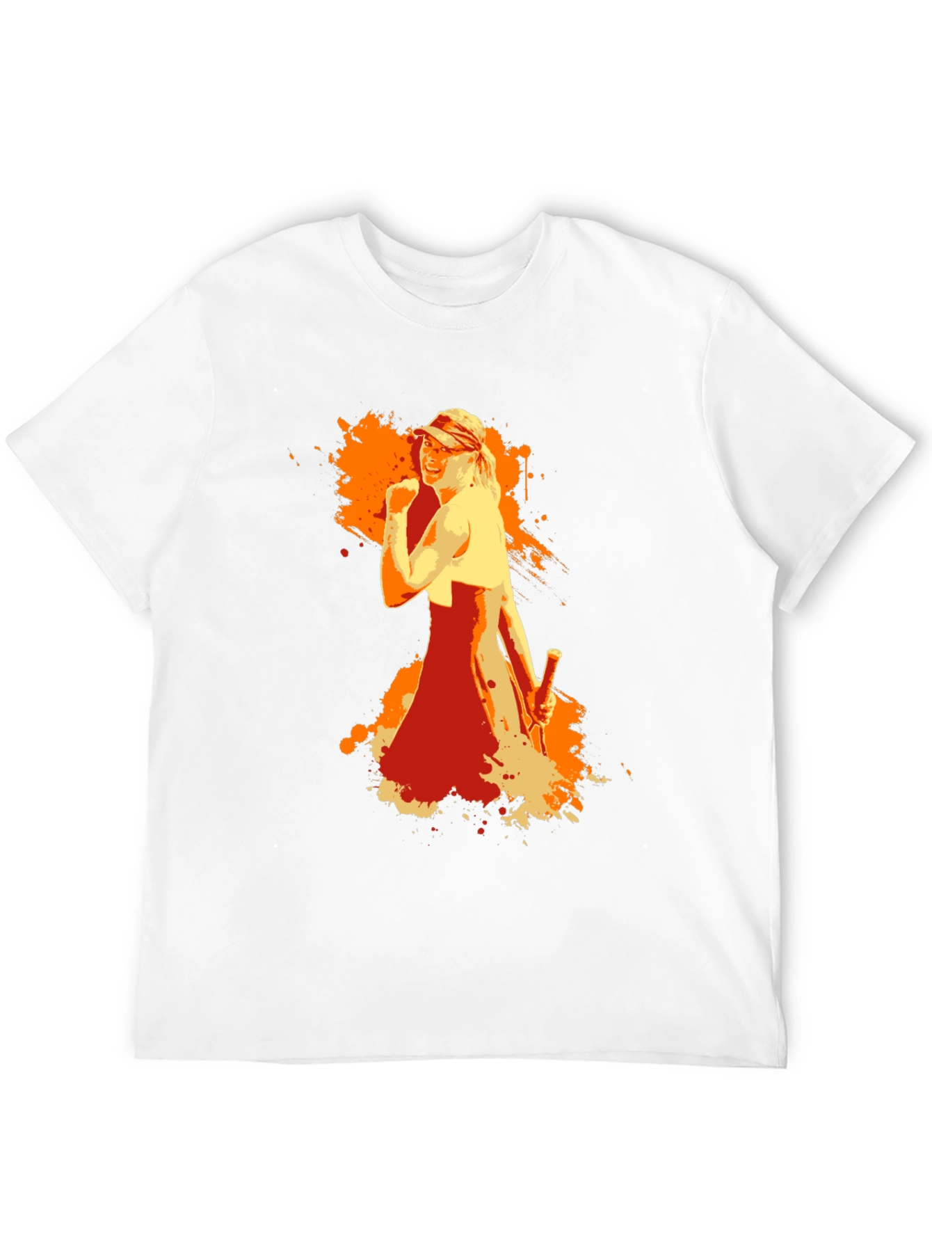 Black Tennis Star Graphic Tee - Sporty Style view 12