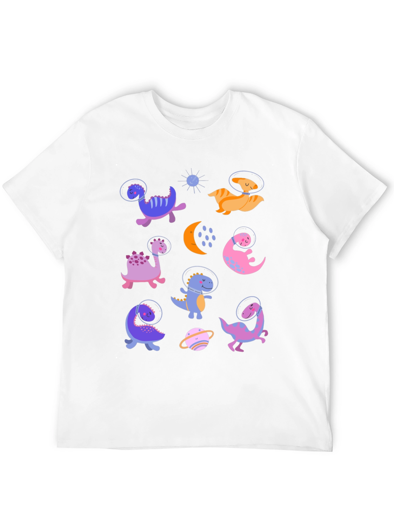 Black Dino Astronauts Graphic Tee - Black view 12