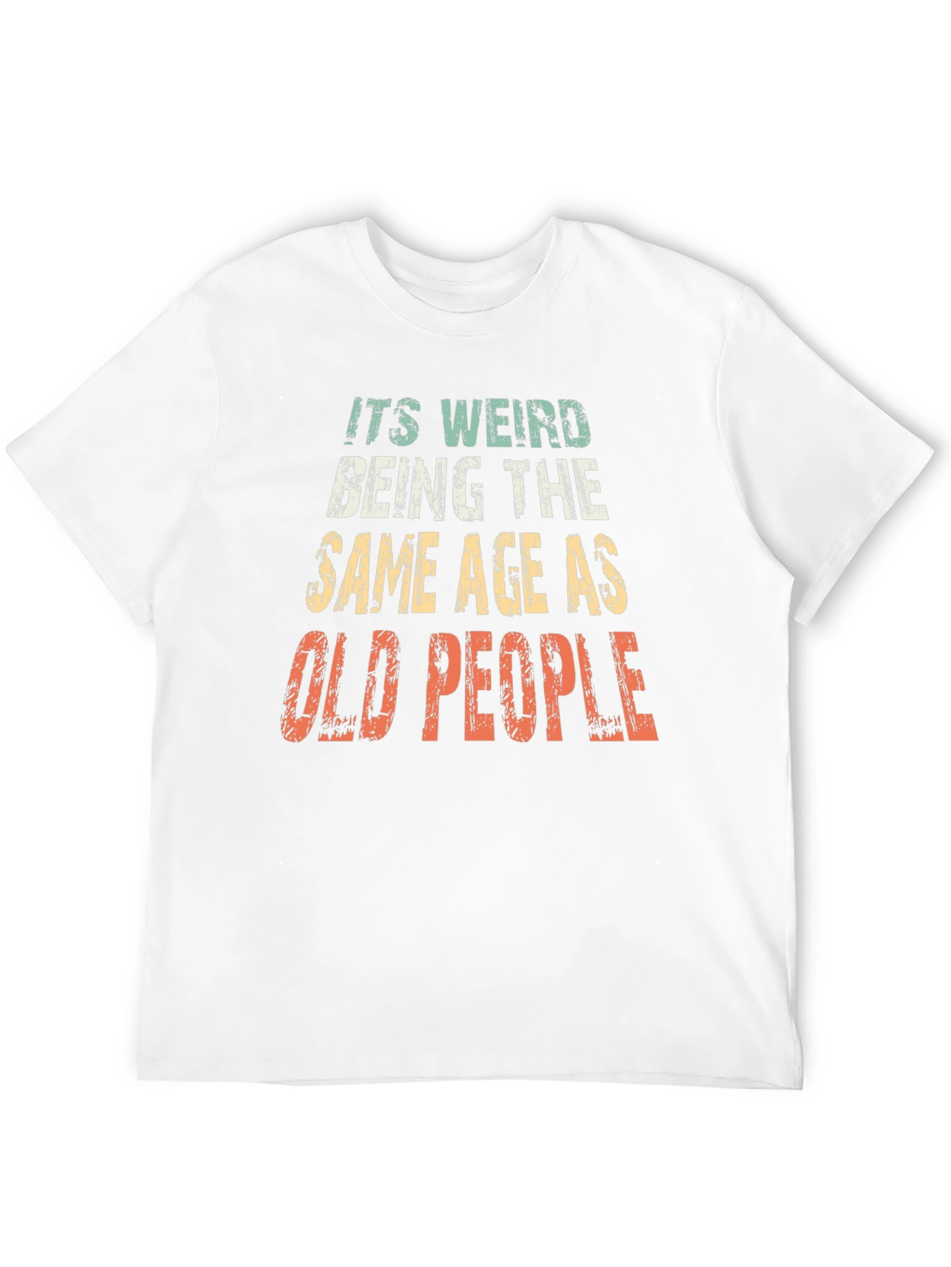 Black Funny "Old People" Graphic T-Shirt view 12