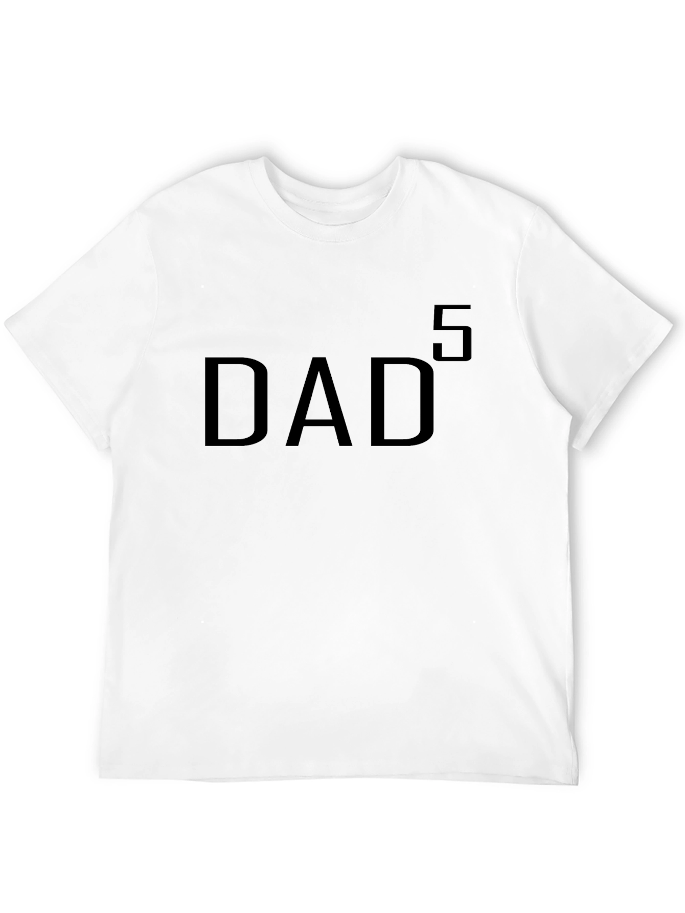 Black DAD to the 5th Power Black T-Shirt view 12