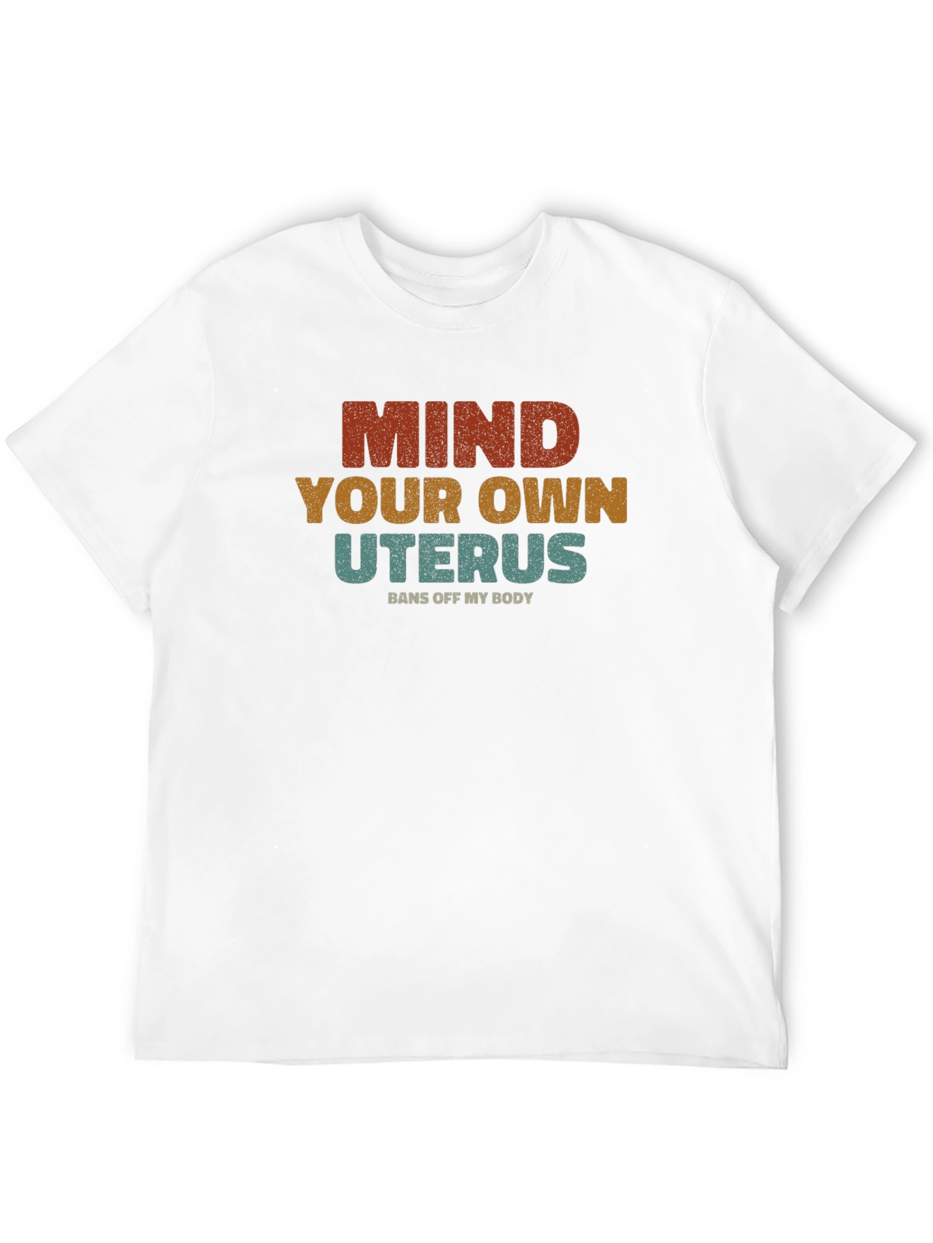 Black Mind Your Own Uterus Graphic T-Shirt view 12