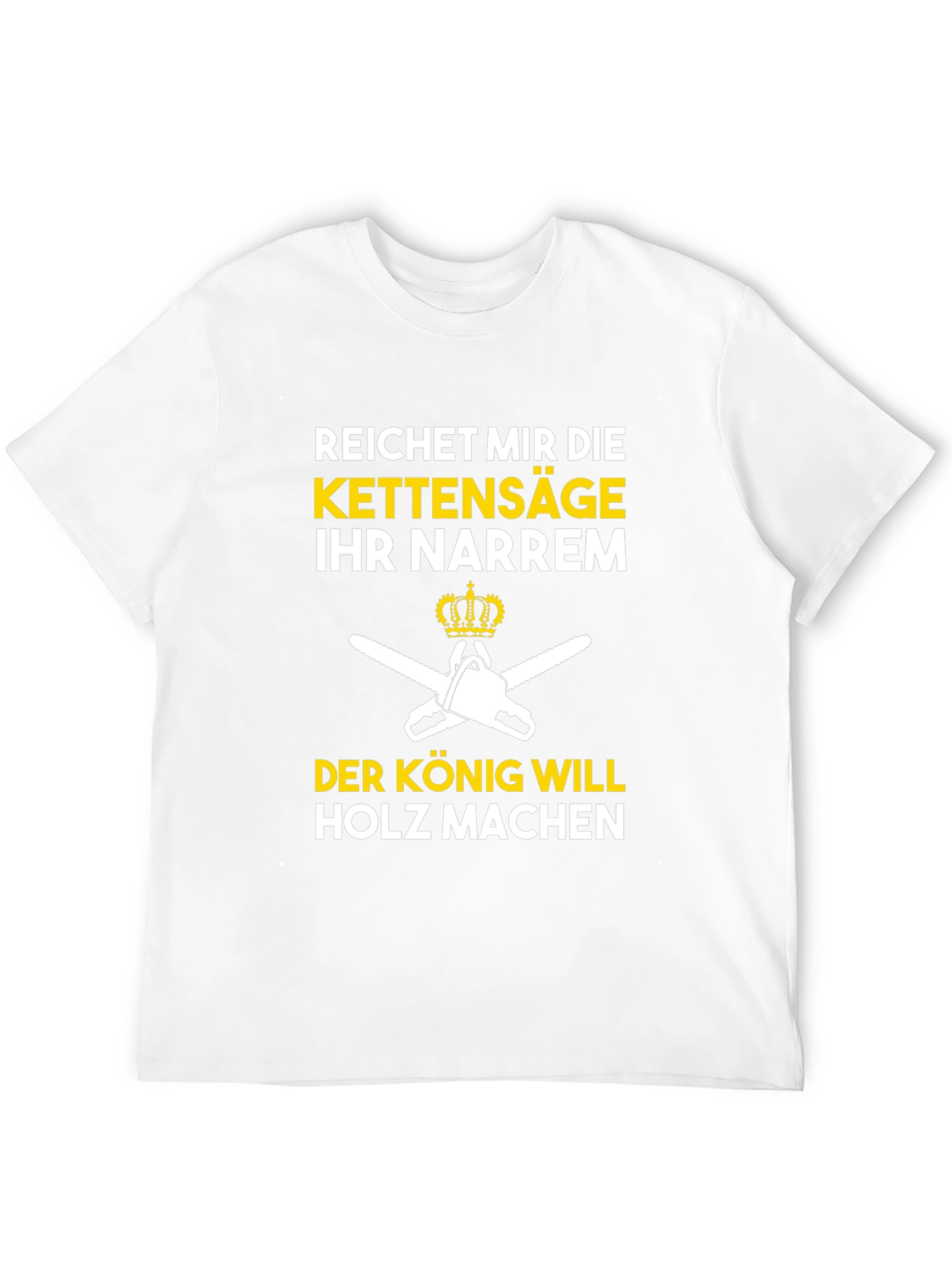 Black Reichet Mir Die Kettensäge Funny T-Shirt view 12
