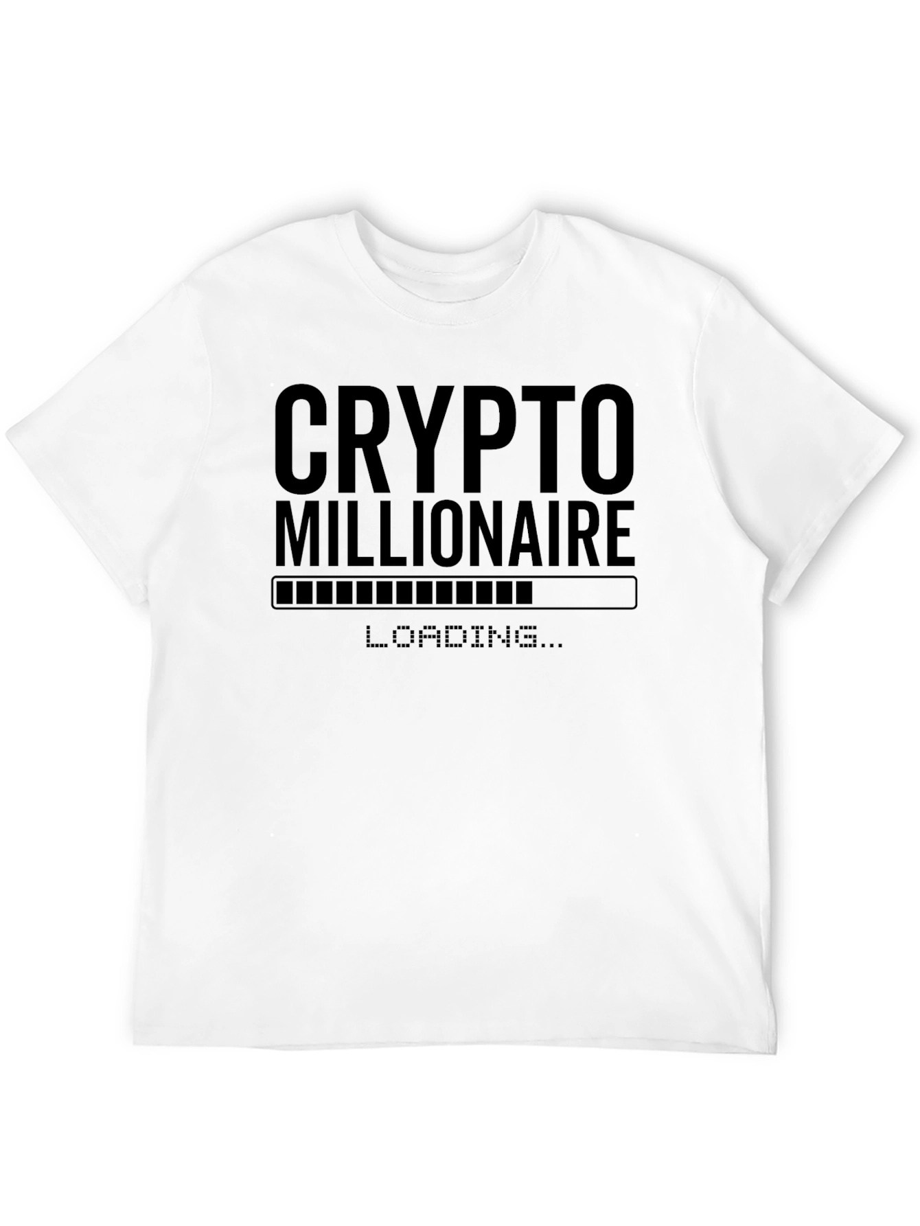 Black Crypto Millionaire Loading T-Shirt - Black view 12