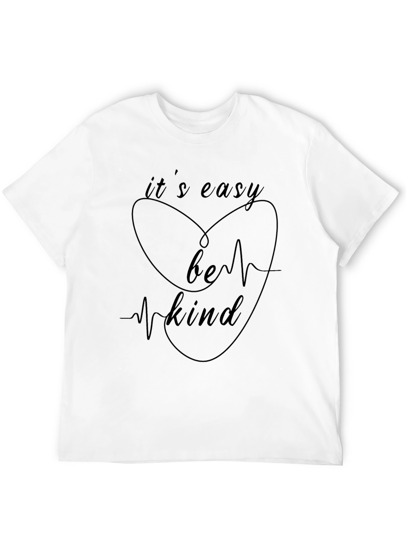 Black It's Easy Be Kind Graphic Tee - Black view 12