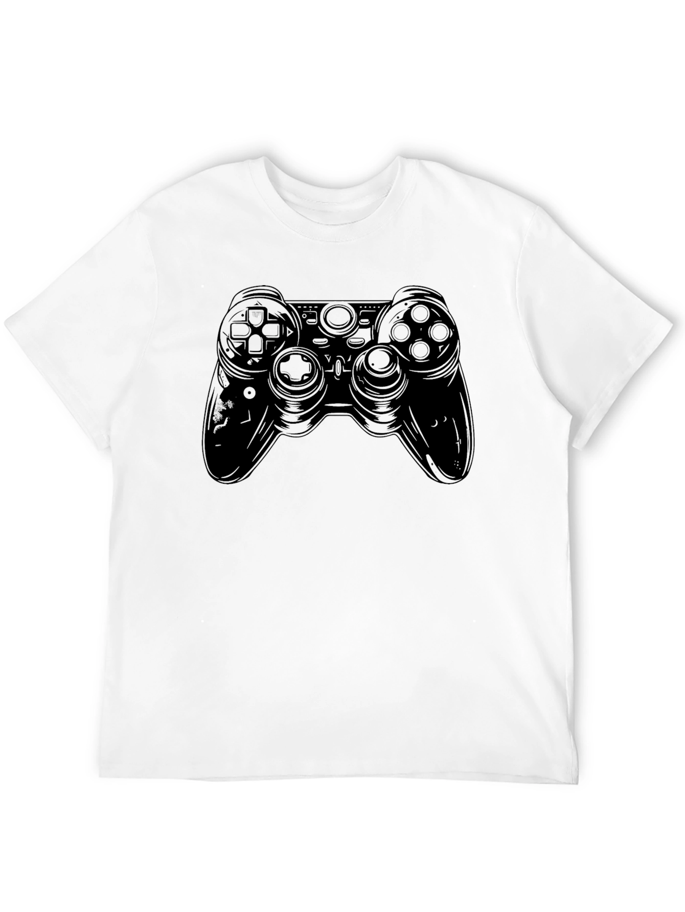 Black Gaming Controller Graphic Tee - Black view 12