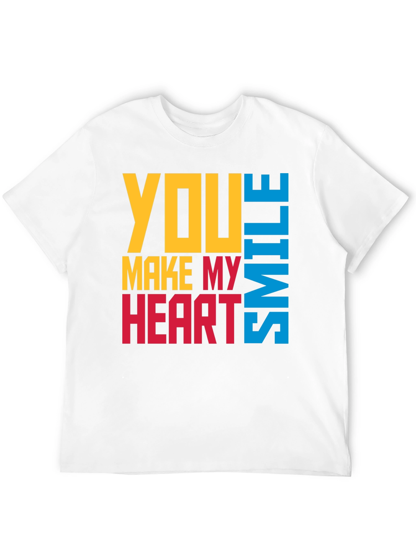 Black You Make My Heart Smile Graphic T-Shirt view 12