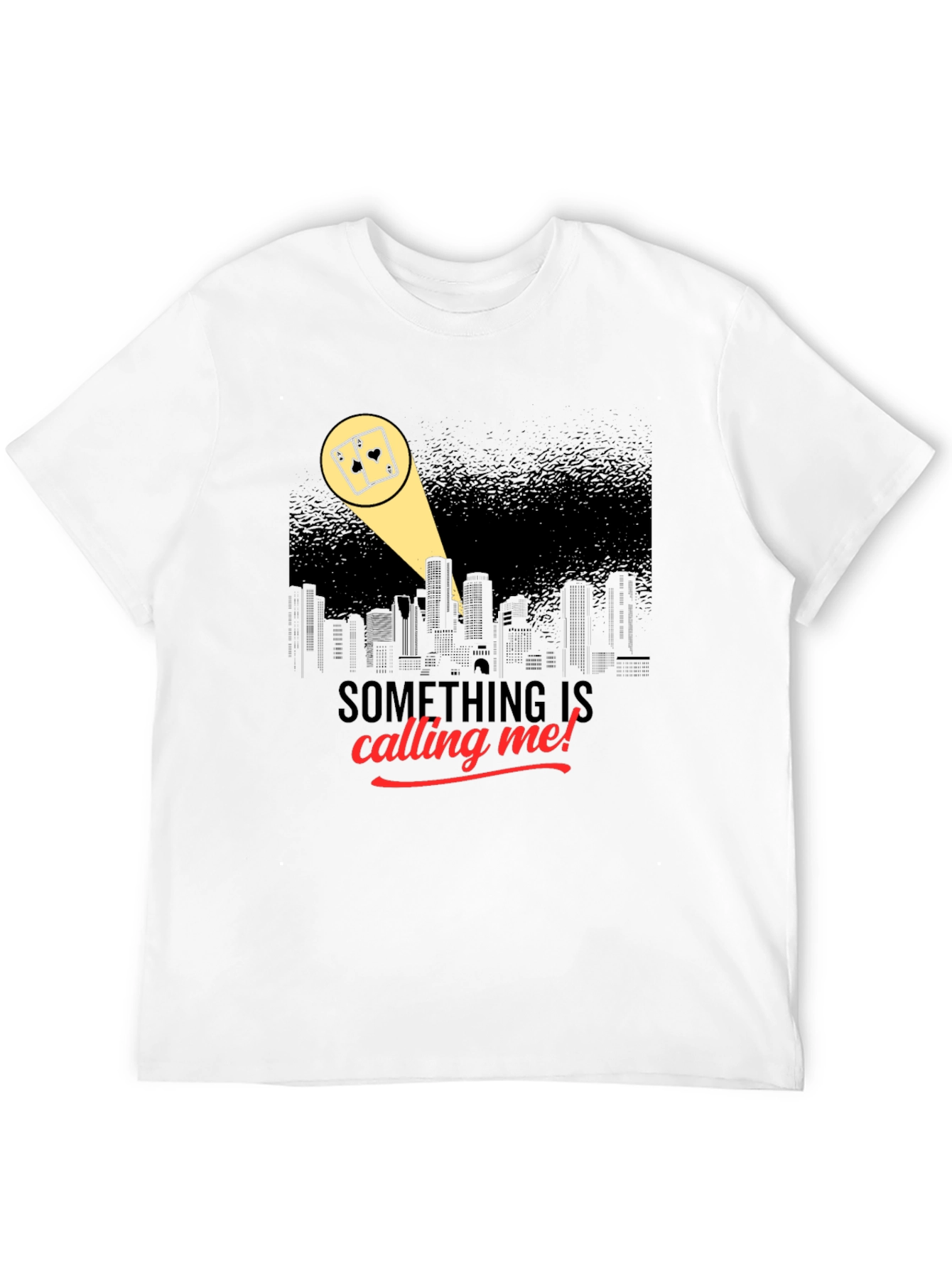 Black Calling Me T-Shirt - Gambling Spotlight Design view 12