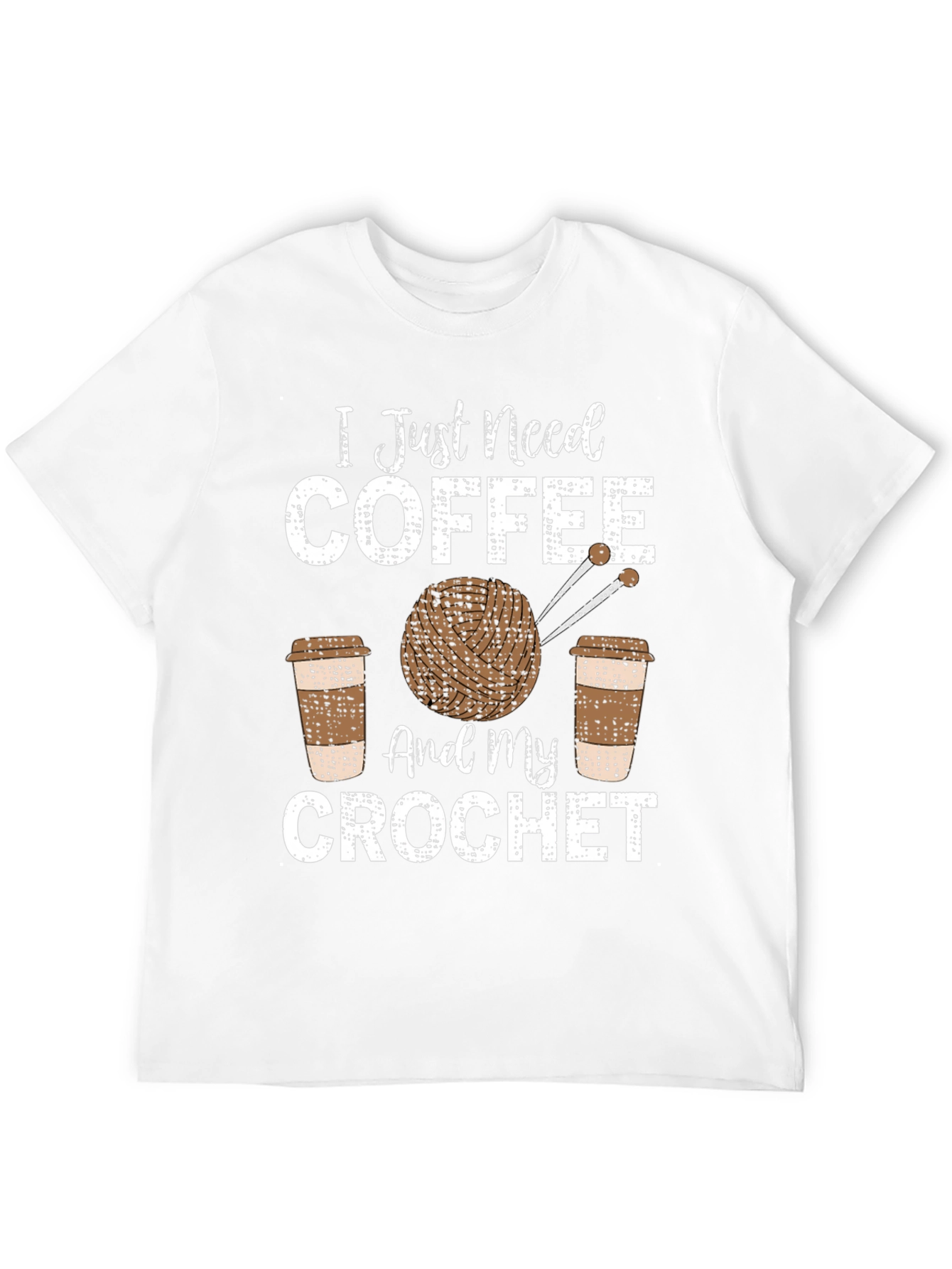 Black Coffee and Crochet T-Shirt - Hobby Lover's Tee view 12