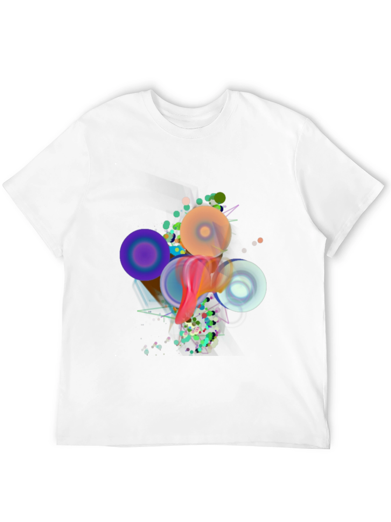 Black Abstract Art Black T-Shirt view 12